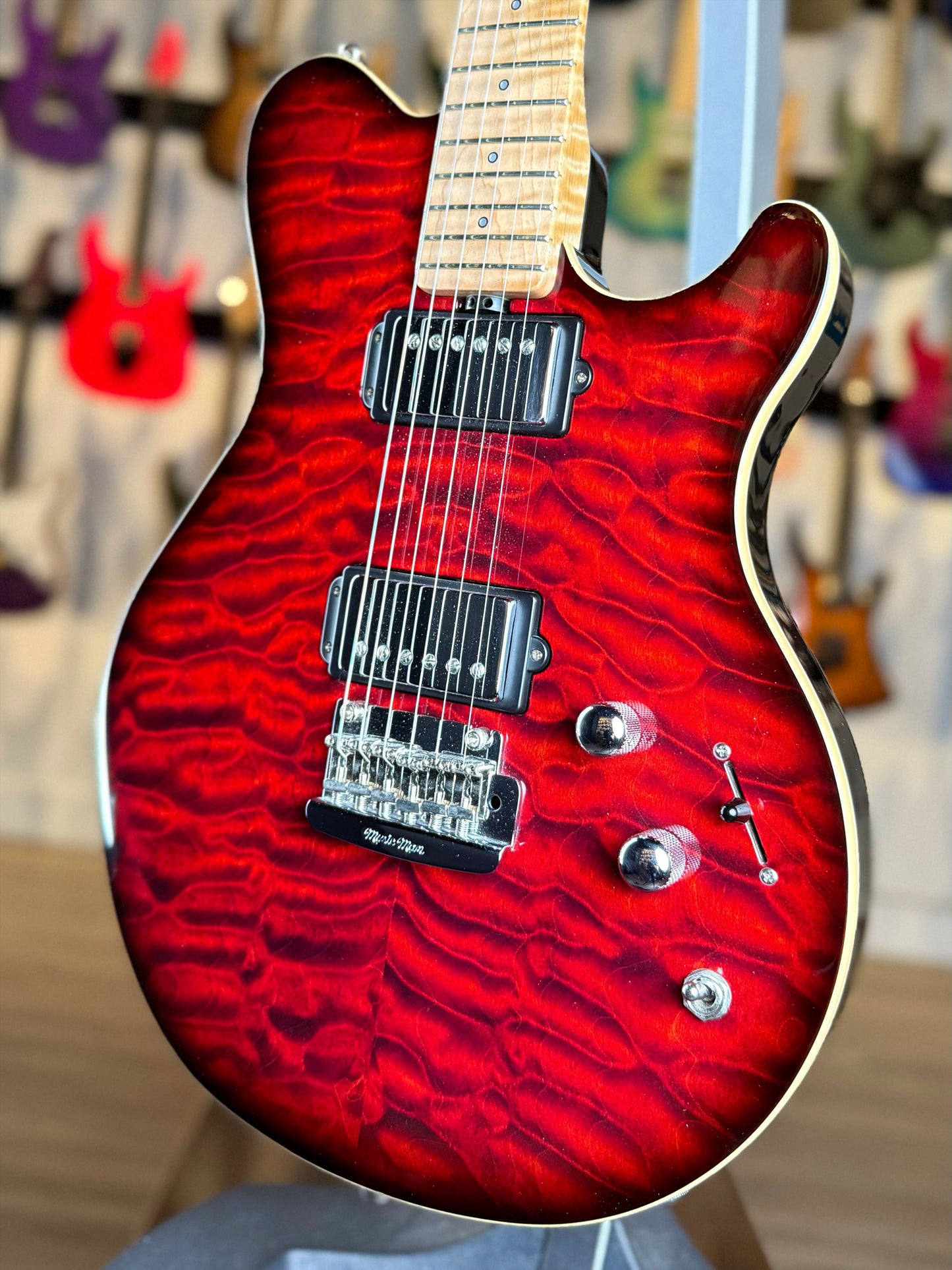 Ernie Ball Music Man Axis 25th Anniversary | Trans Red Burst (Pre-Owned)
