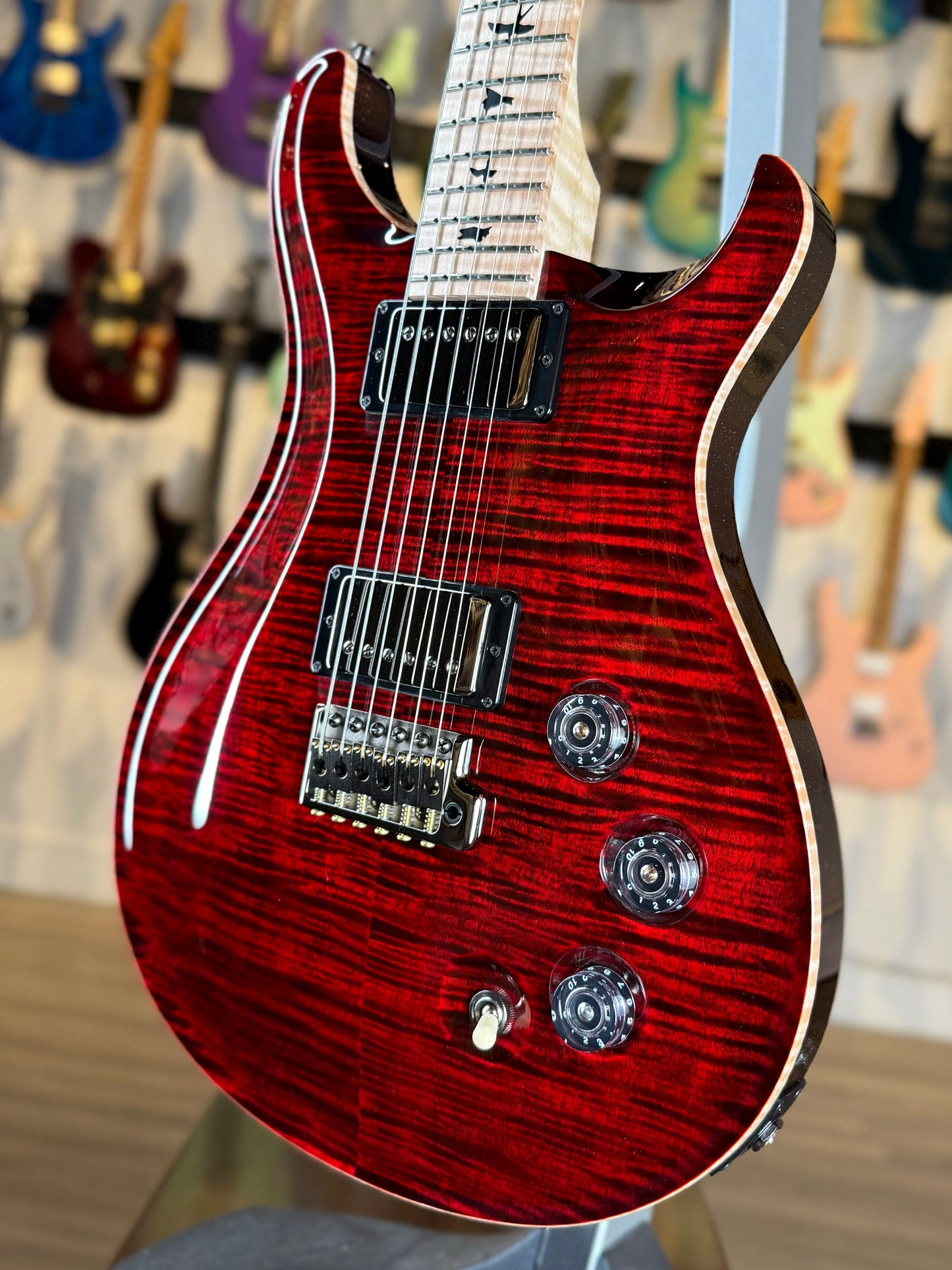 PRS DGT "Birds" Wood Library Sprayer's Choice | Fire Red/Red Sparkle