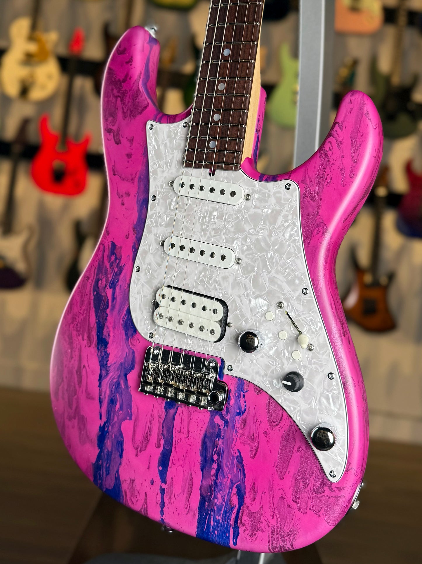 James Tyler Guitars Studio Elite HDX | Trans Fuchsia Over Antarctic Smear