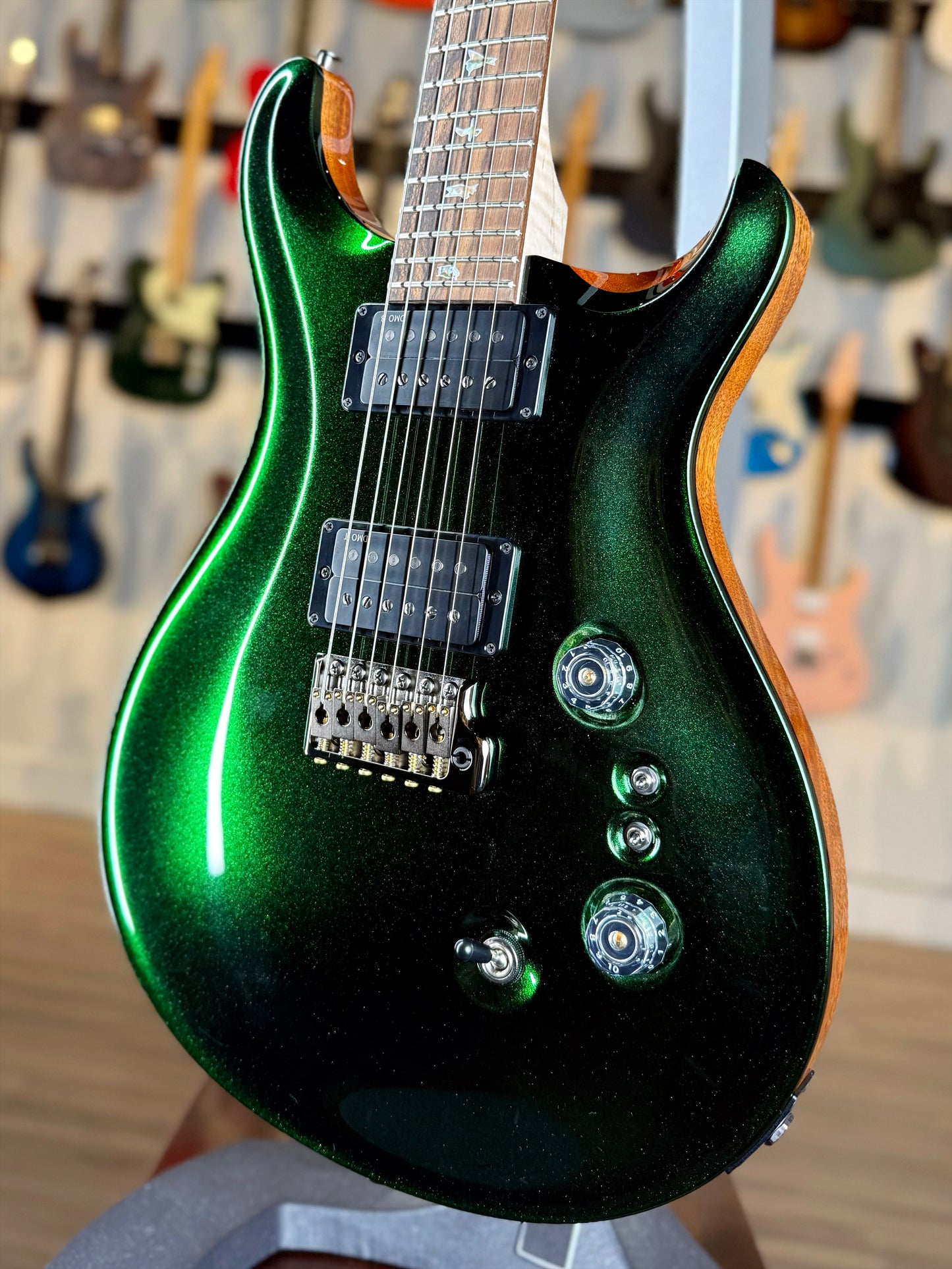 PRS Custom 24-08 Sprayer's Choice Wood Library | British Racing Green Metallic