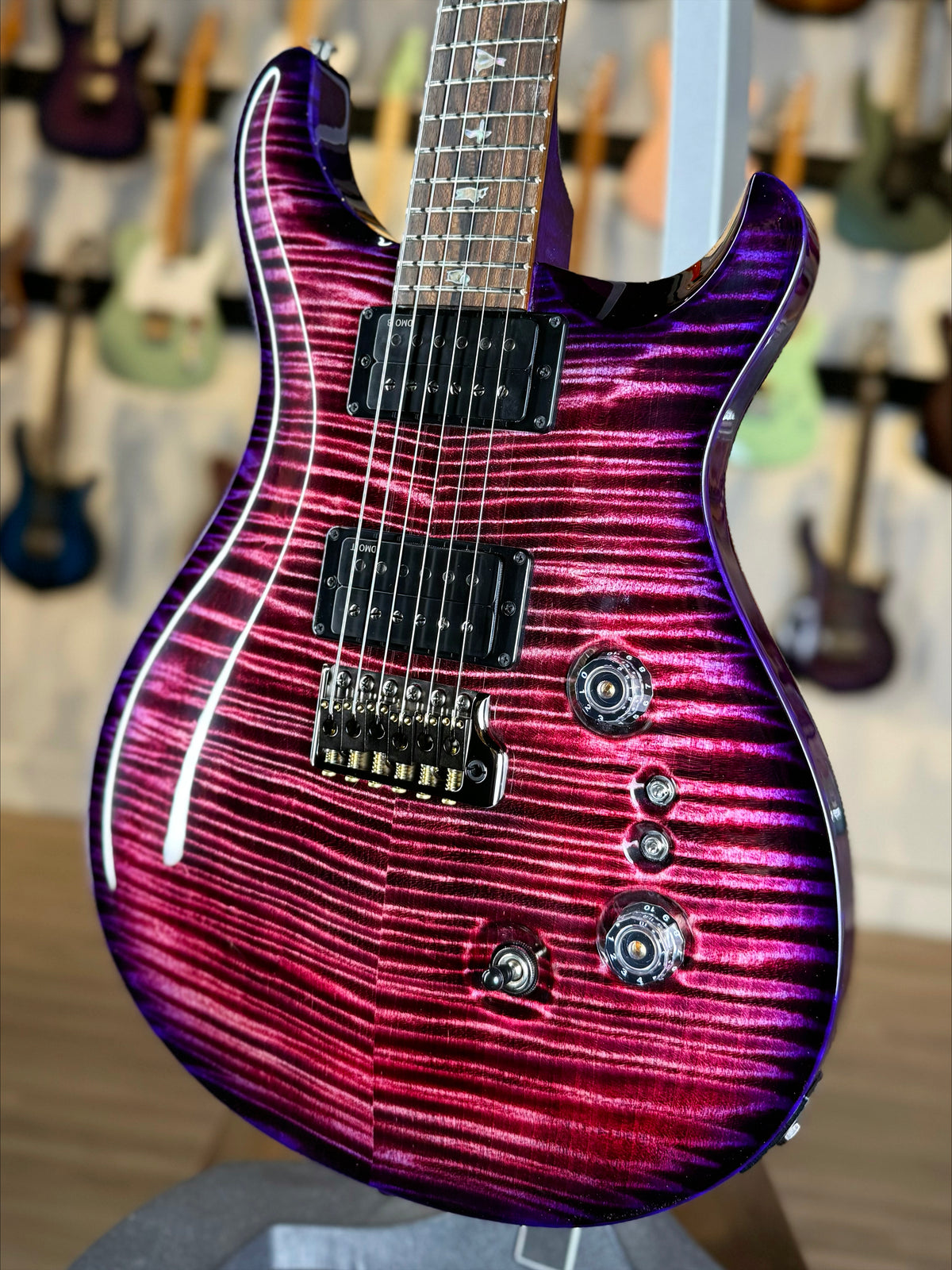 PRS Custom 24-08 DMO Limited Sprayer's Choice Wood Library | Magenta Purple Burst