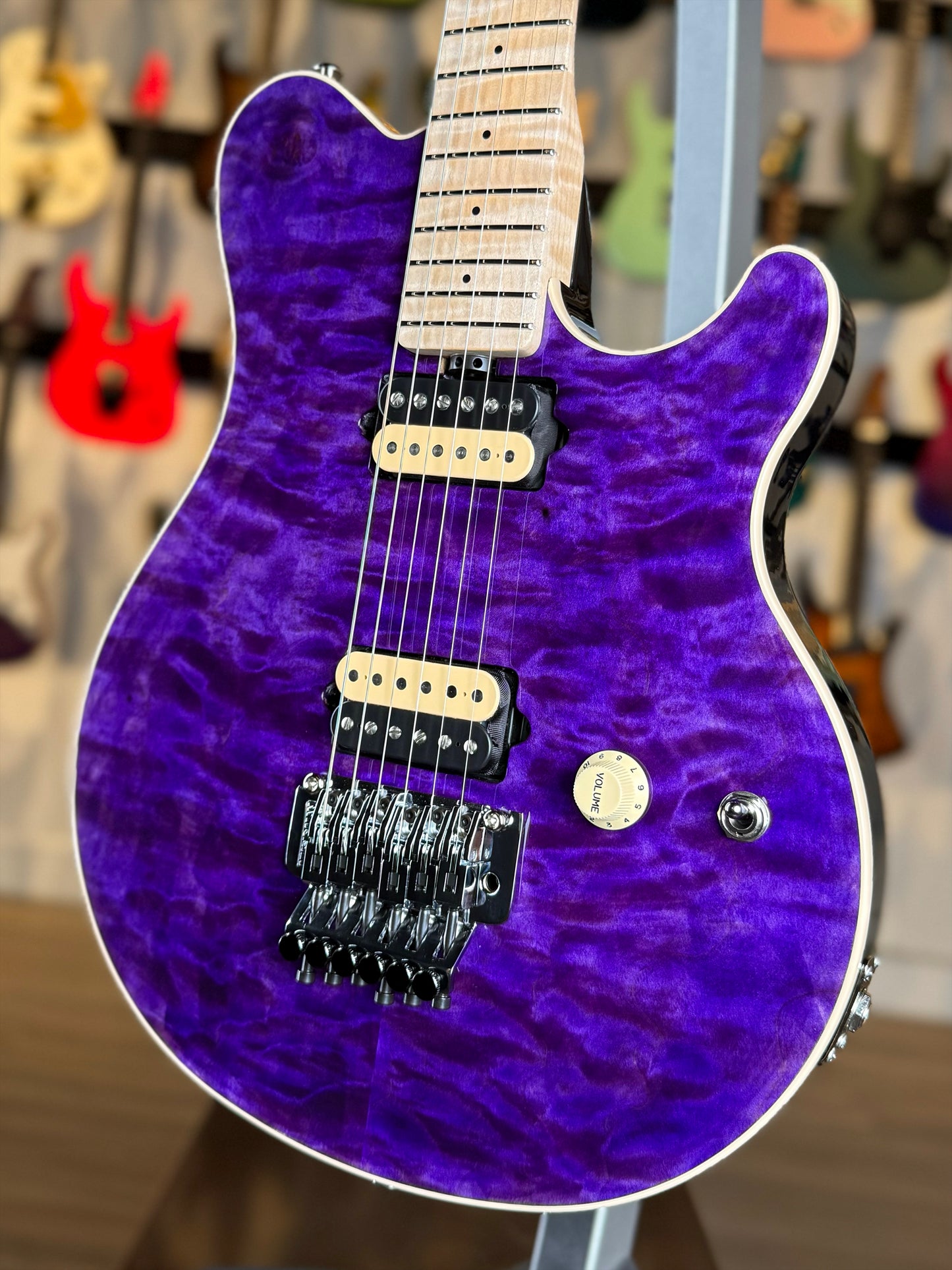 Ernie Ball Music Man 30th Anniversary Axis Limited Edition | Translucent Purple Quilt (#34 of 100)