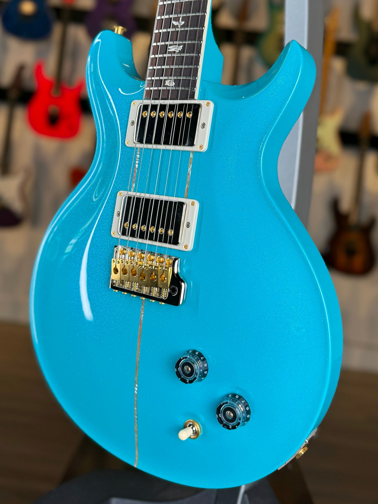 PRS Santana Retro Sprayer's Choice | Blue Turquoise Pearl Sparkle