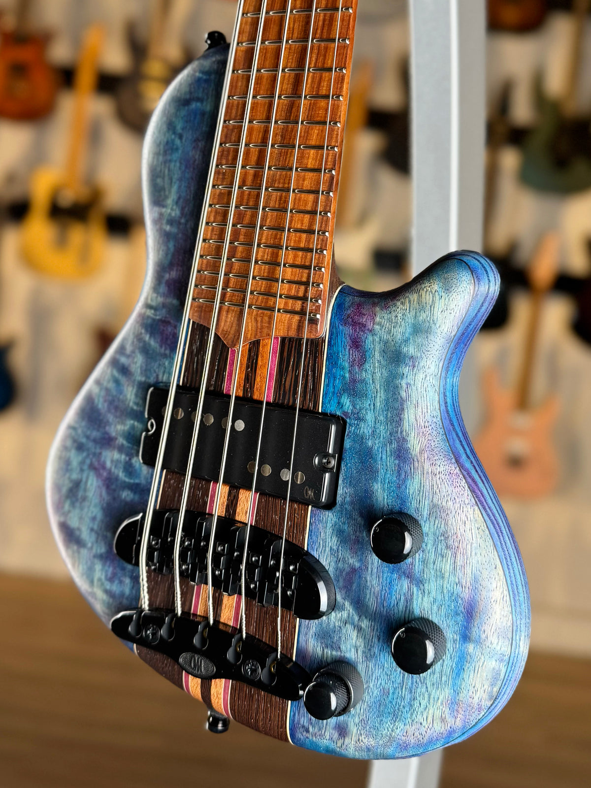 Mayones Cali 5 | Oil Spill Blue Custom Color