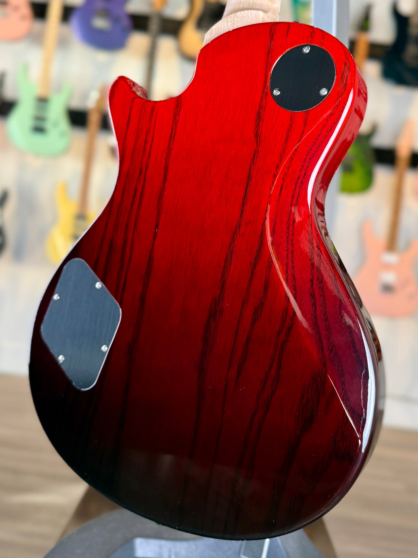 PRS McCarty 594 Singlecut Wood Library Sprayer's Choice | Fire Red to Black Fade