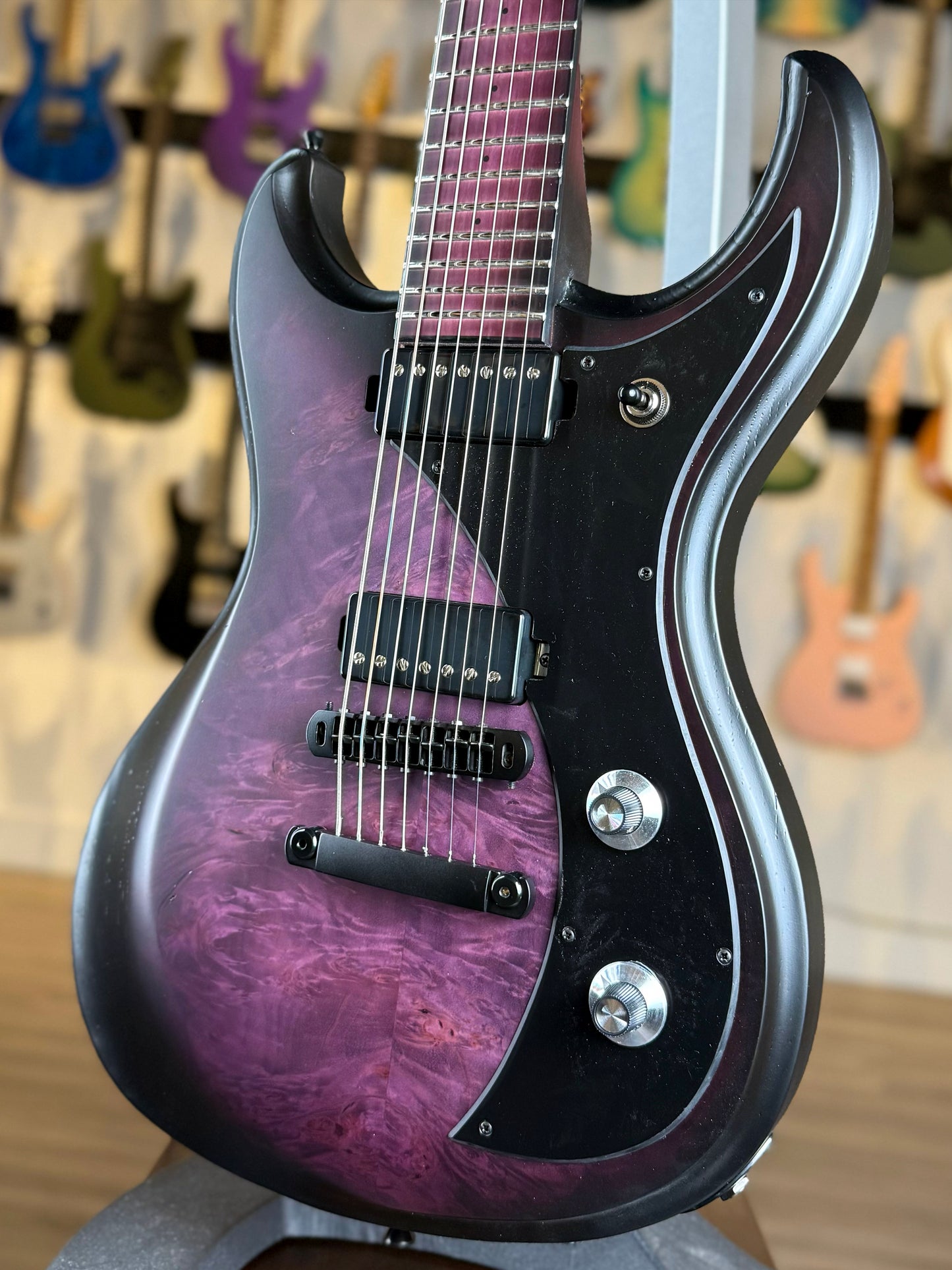 Dunable Gnarwhal 7 String USA Custom Shop | Trans Purple Burst