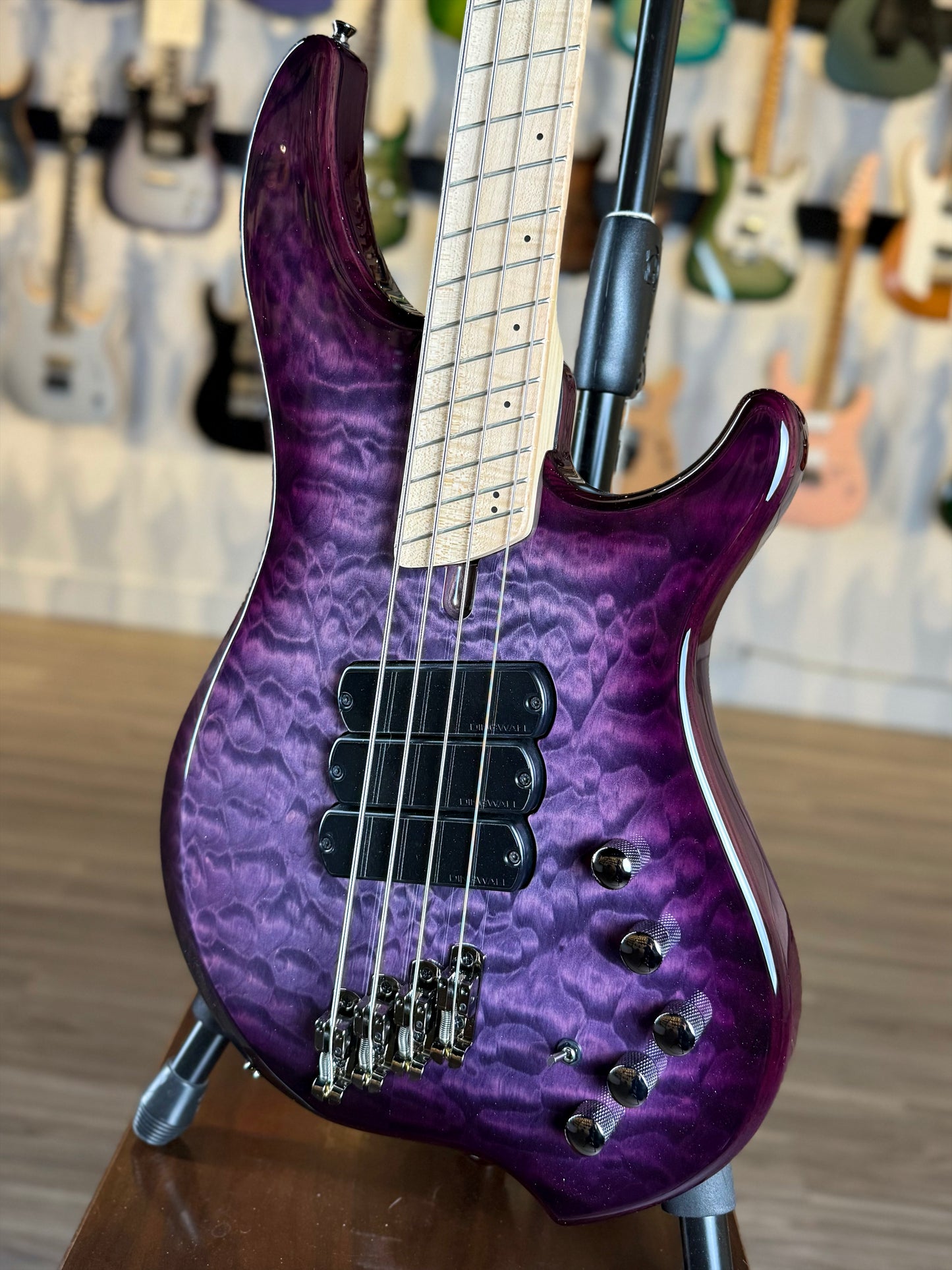 Dingwall Guitars Combustion C3 4 String | Ultravioletburst Quilt