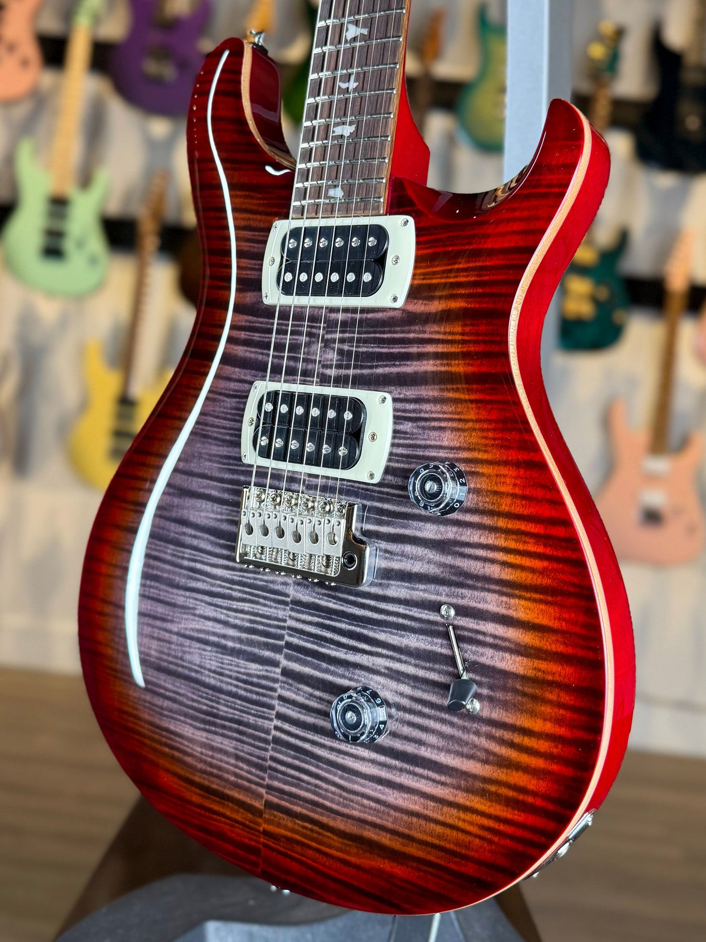 PRS SE Custom 24 | Charcoal Cherry Burst