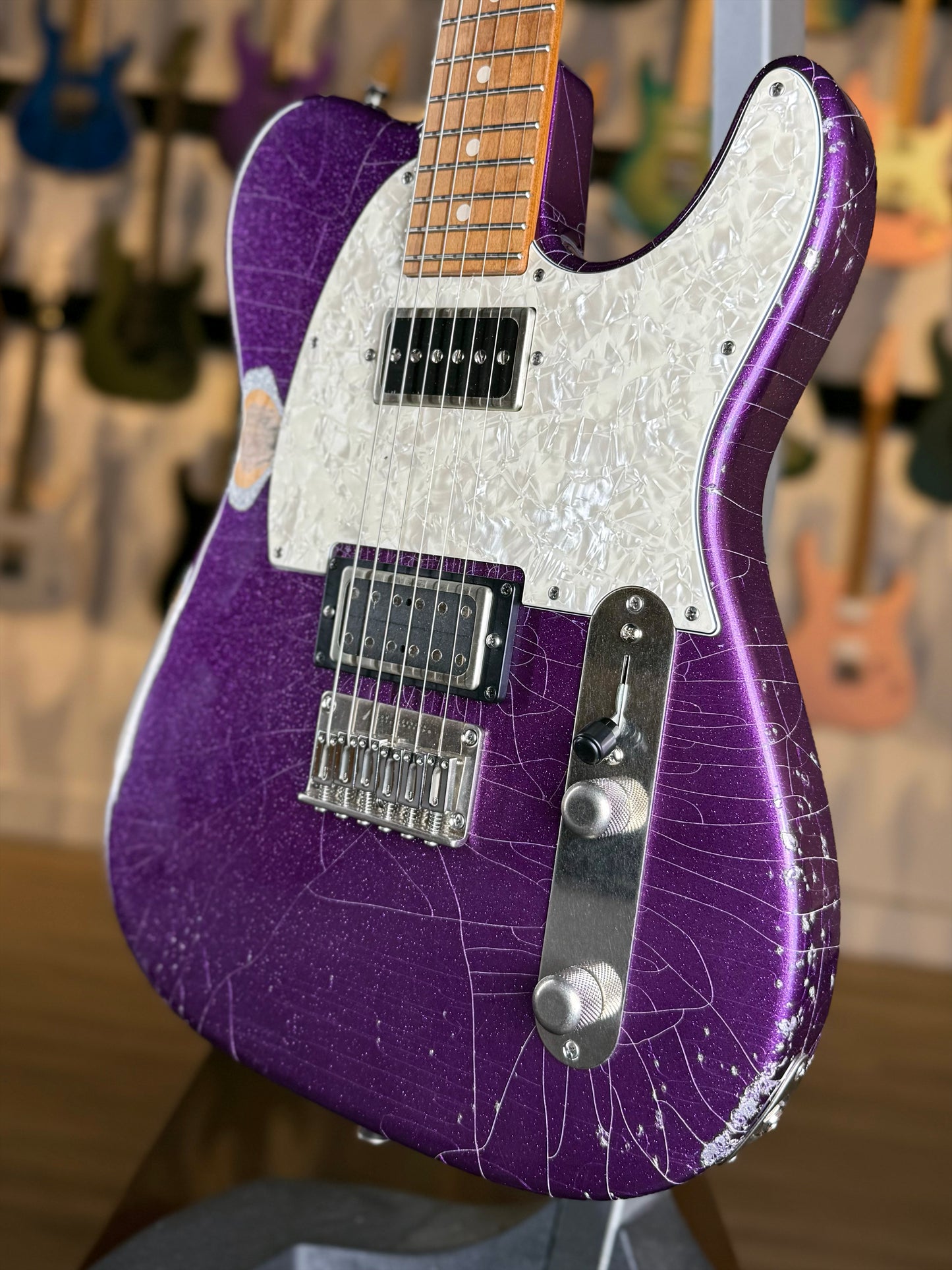 Tom Anderson T Classic | Big Sparkle Purple In-Distress Level 2