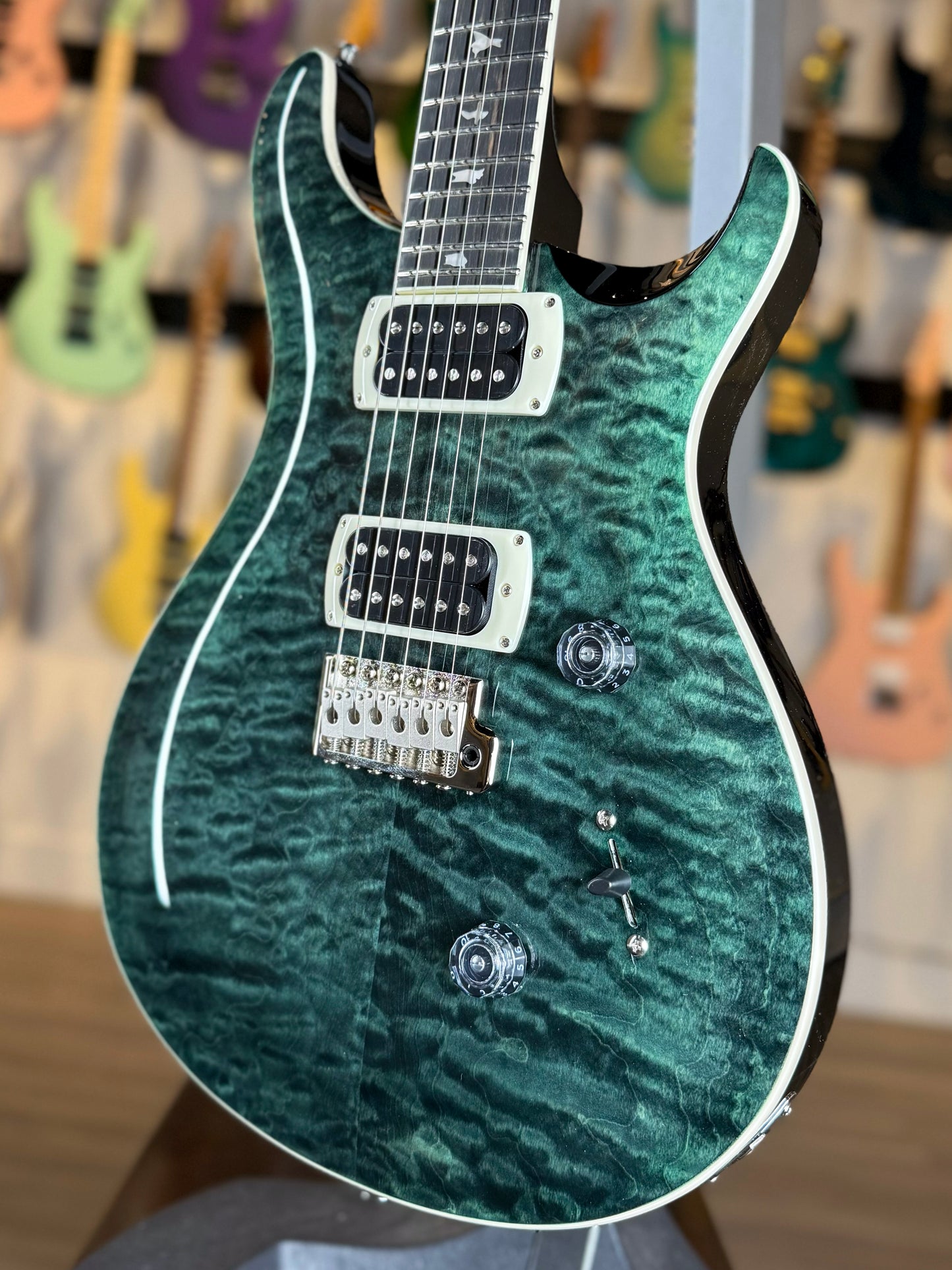 PRS SE Custom 24 Quilt | Teal Black