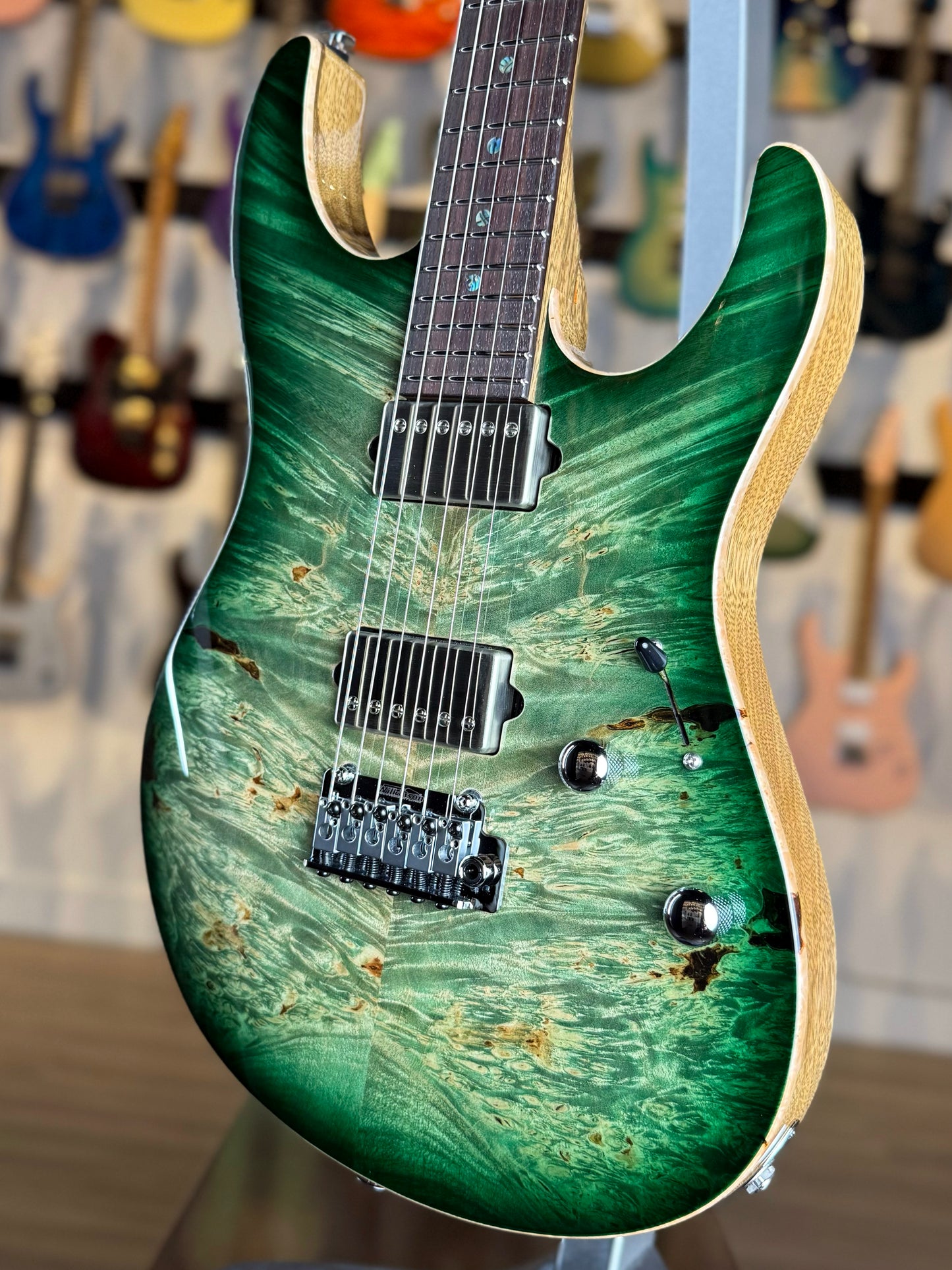 Suhr Modern Custom | Faded Trans Green Burst