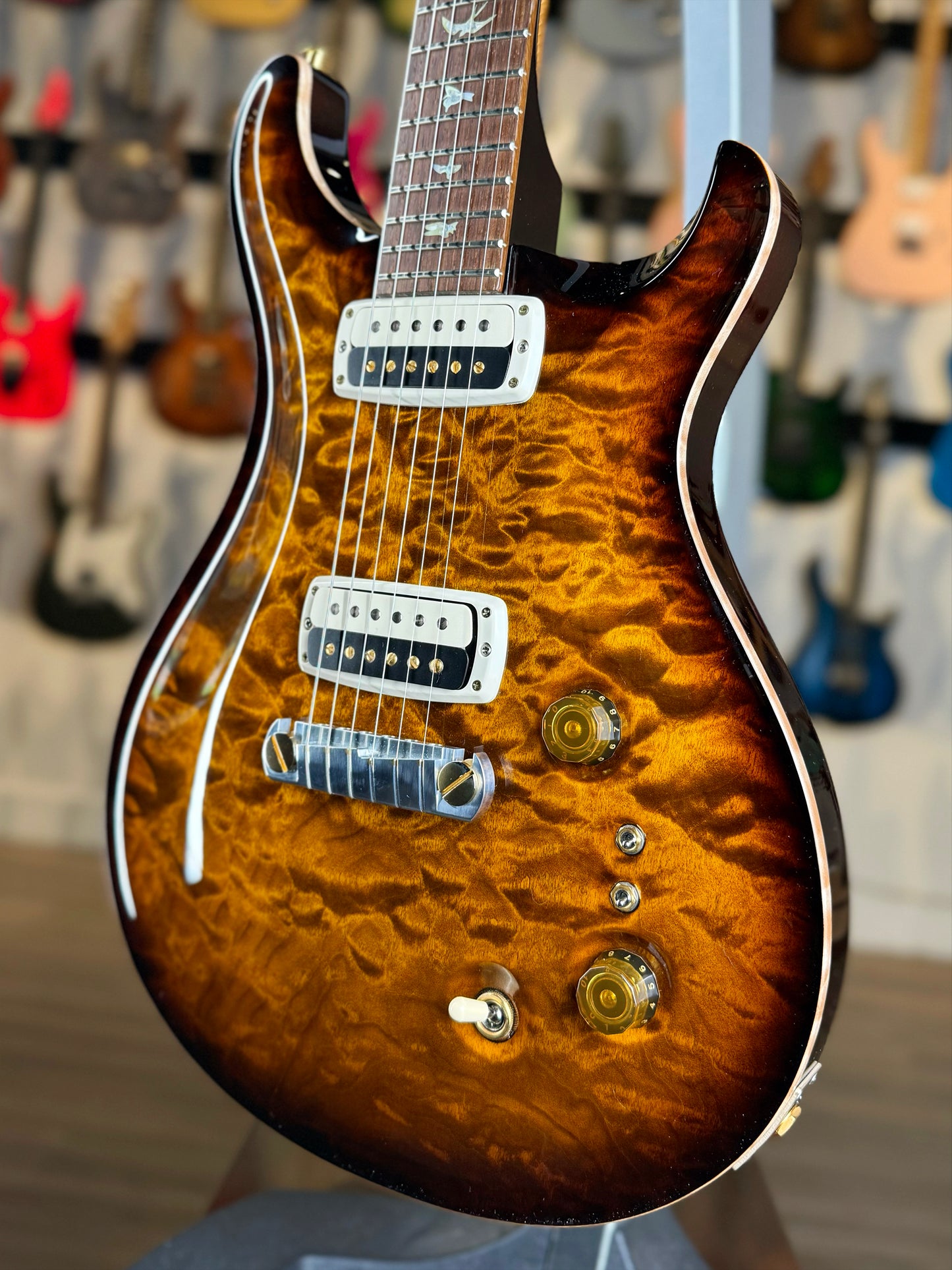 PRS Paul's Guitar "10 Top/One-Piece Top" Brazilian Rosewood | Black Gold Burst (Pre-Owned)