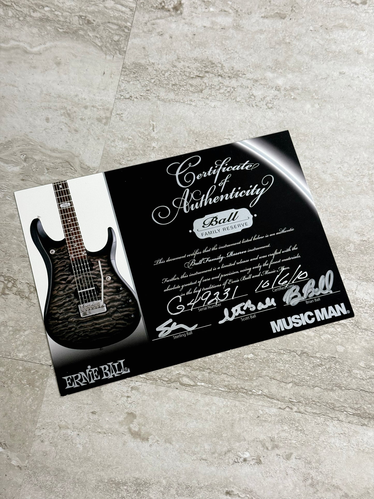 Ernie Ball Music Man Axis Super Sport BFR (Ball Family Reserve) | Translucent Blue Burst (Pre-Owned)