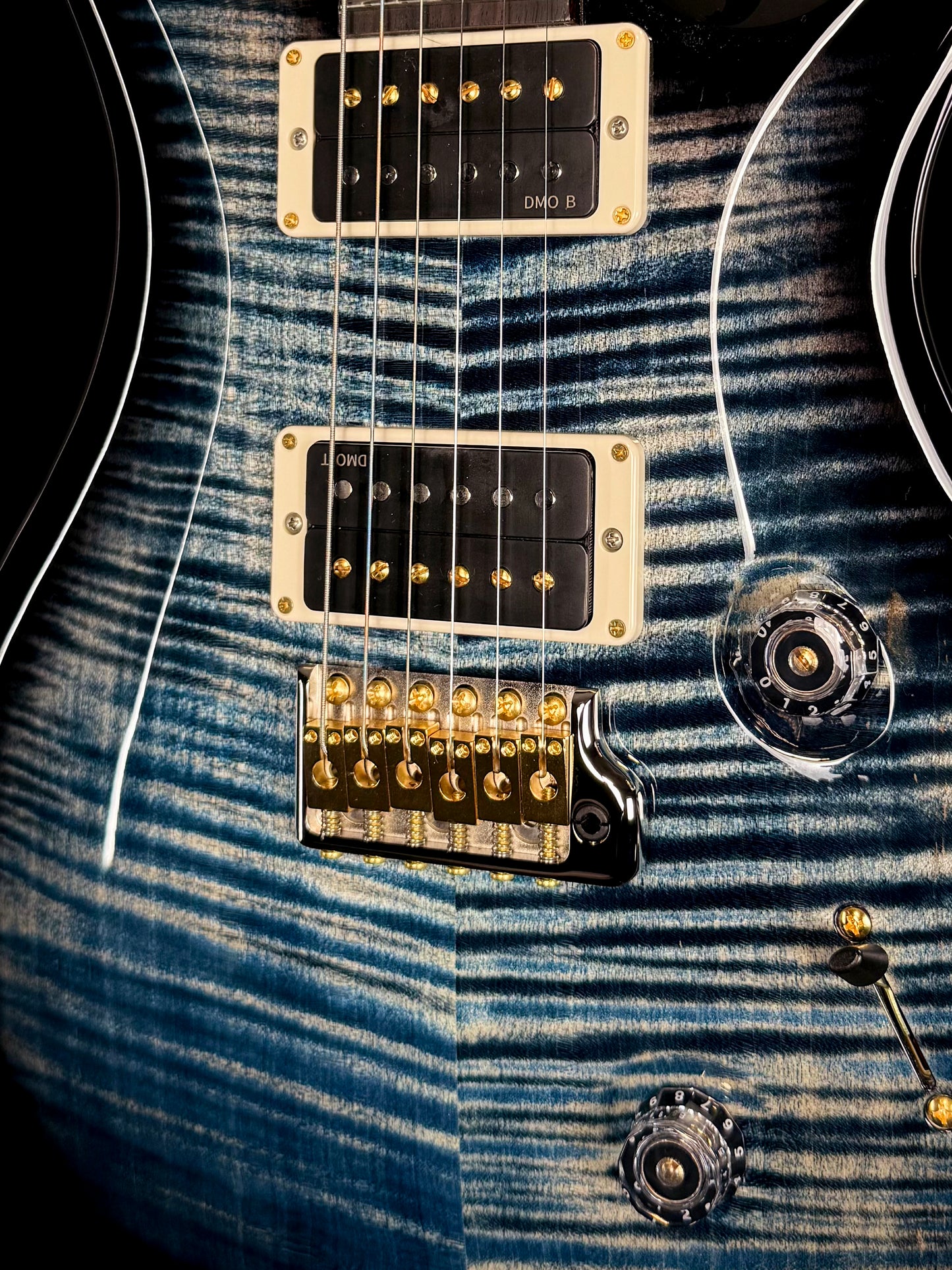 PRS Custom 24 "10" Top | Faded Whale Blue Wraparound Smokeburst