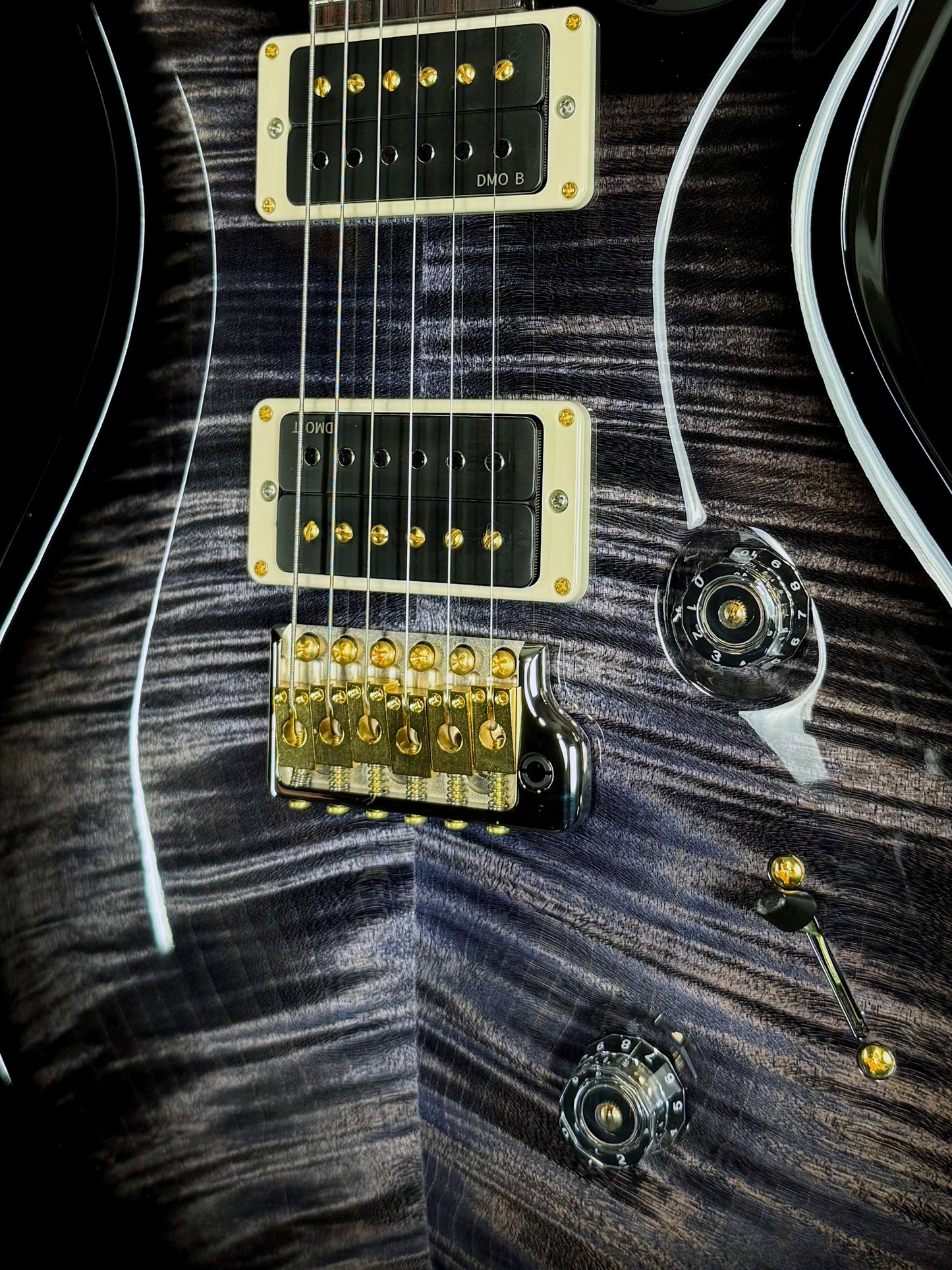 PRS Custom 24 "10" Top | Purple Mist Wraparound Smokeburst