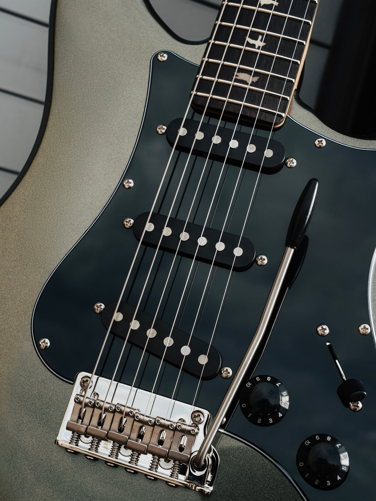PRS SE Silver Sky Defender Limited Edition | Woolstone Green