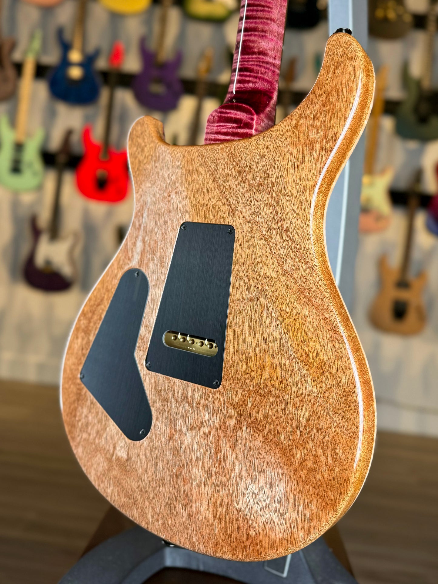 PRS Custom 24-08 "10 Top" Wood Library Limited Edition | Pomegranate/Natural Back