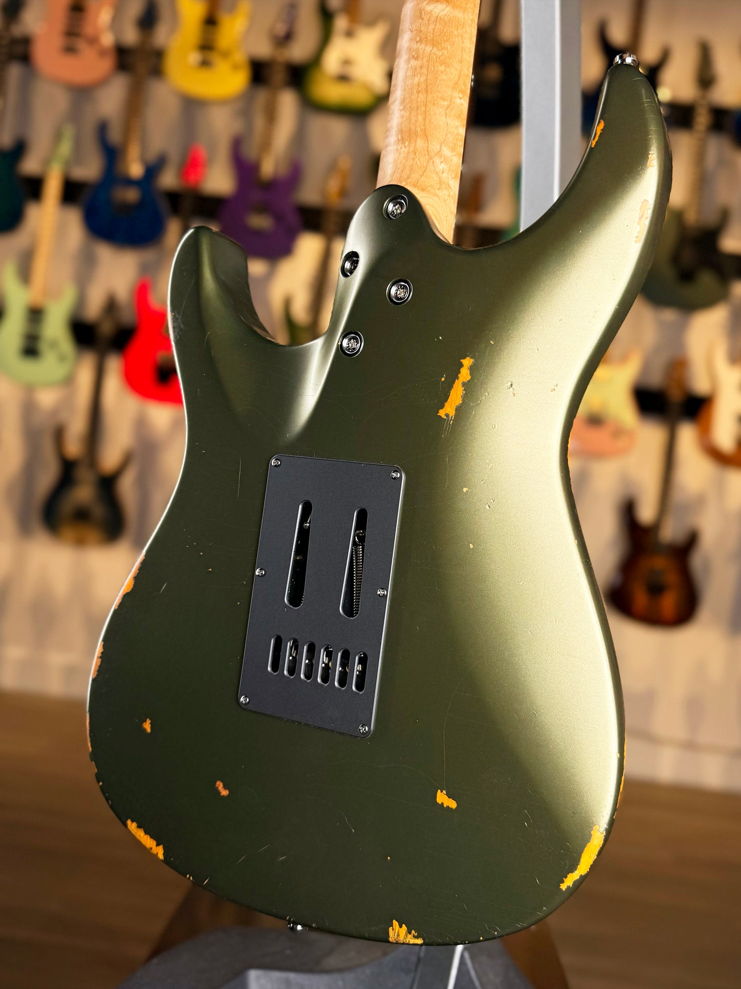 Mayones Aquila Aged V24 6 NAMM 2025 Limited Edition | Monolith Olive Green