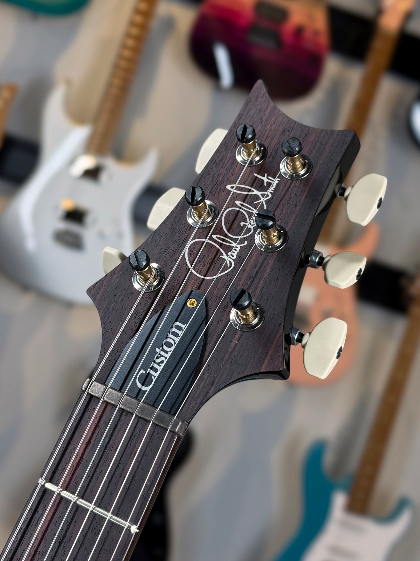 PRS Custom 24 "10 Top" Sprayer's Choice | Beach Blue Fade Smokeburst