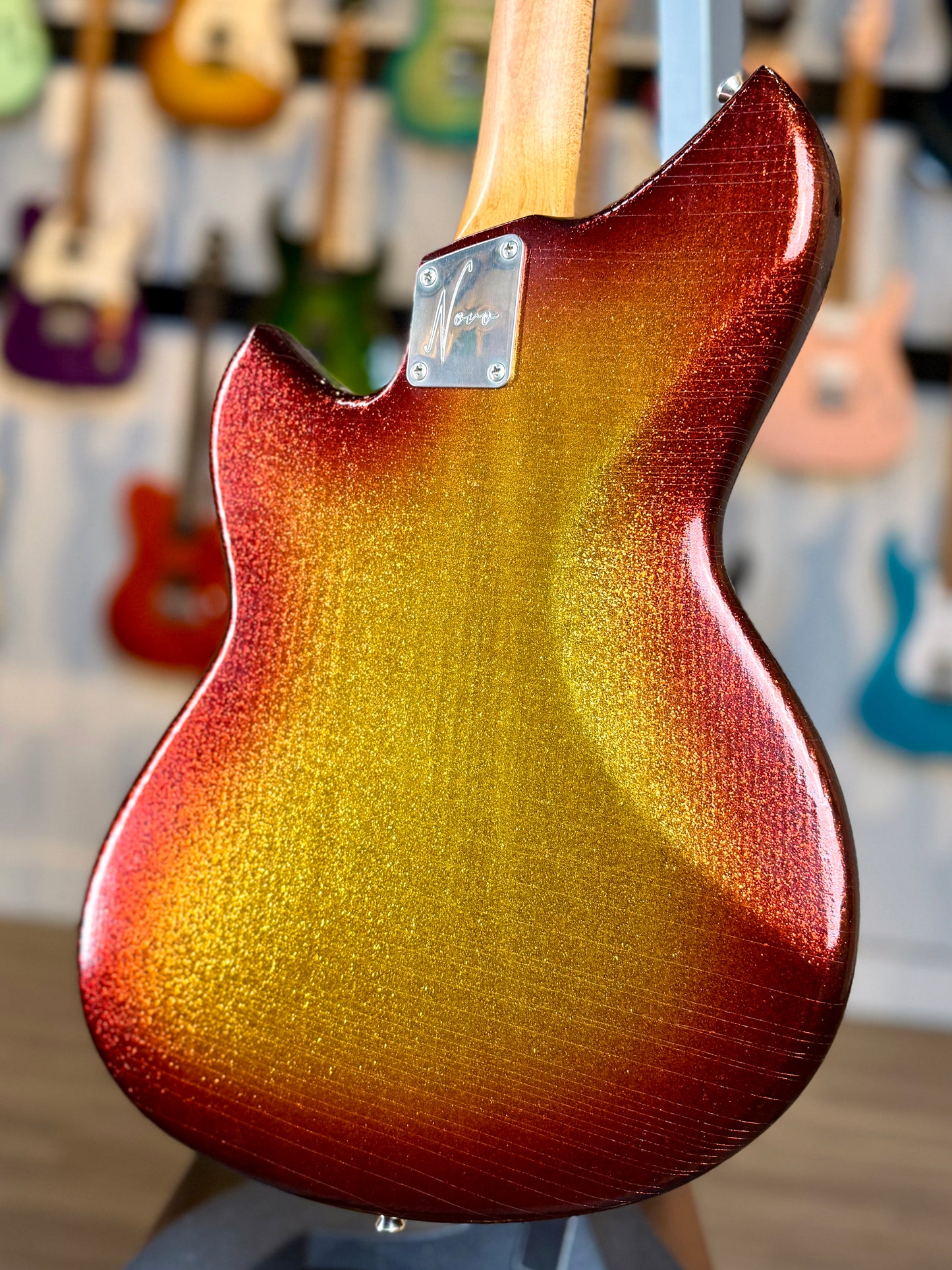 Novo Guitars Serus J Custom | Sienna Burst Sparkle