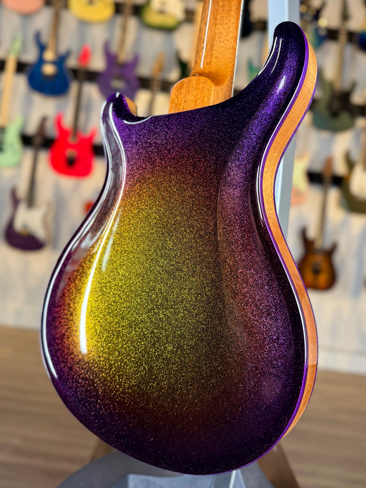PRS McCarty 594 Hollowbody II Sprayer's Choice | Purple Gold Sunset Burst Sparkle