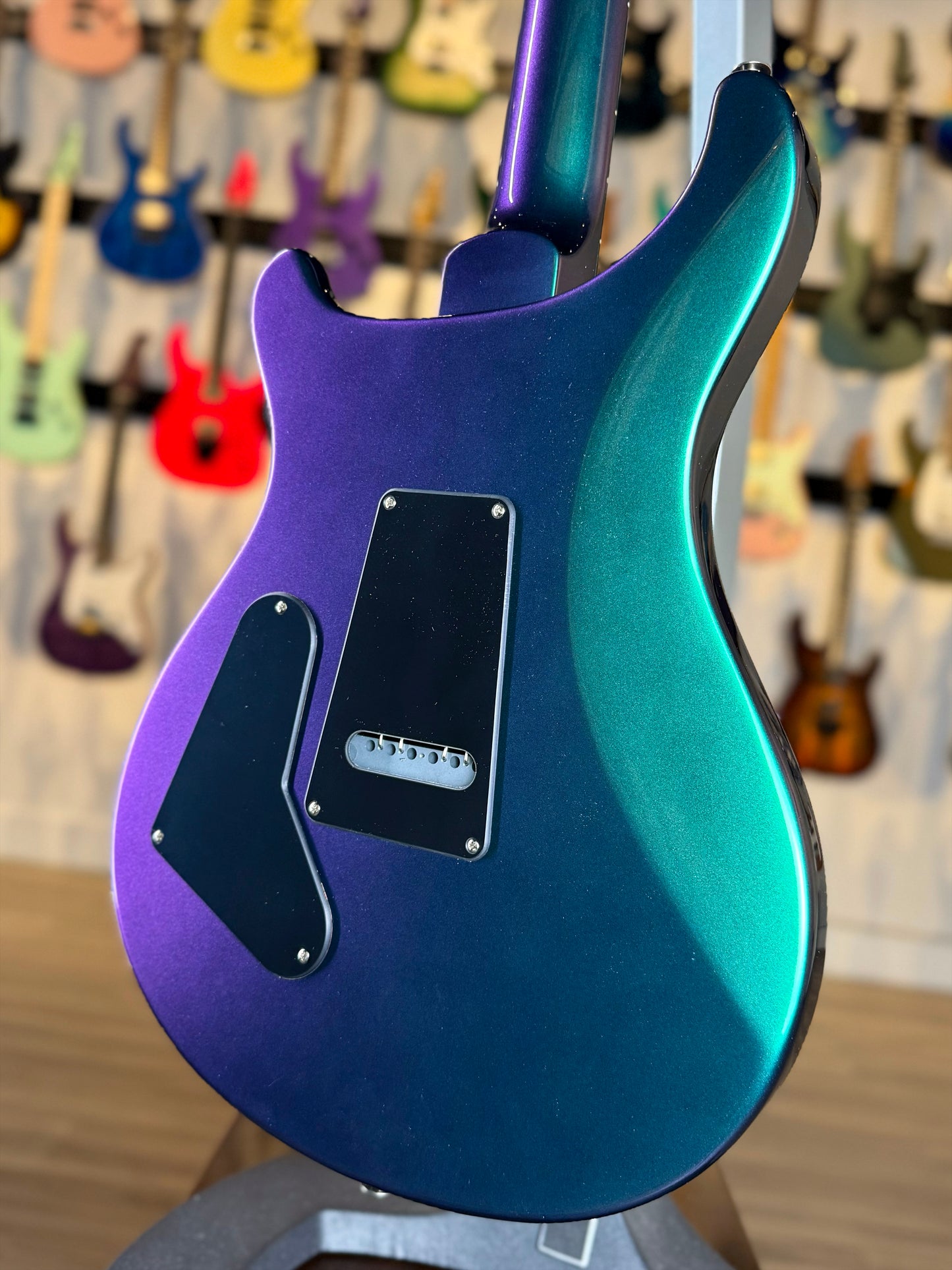 PRS S2 Custom 24-08 Sprayer's Choice | Green to Purple Teardrop Burst Colorshift