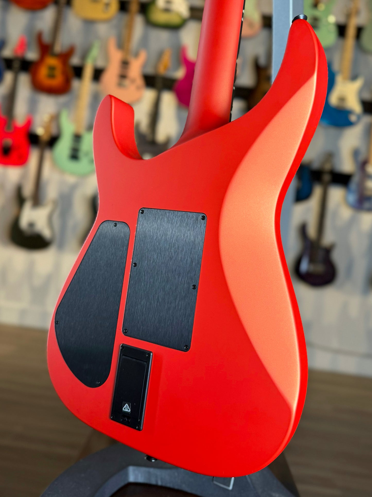 Jackson American Series Soloist SL2MG | Satin Lambo Orange w/ Fishman Fluence Moderns