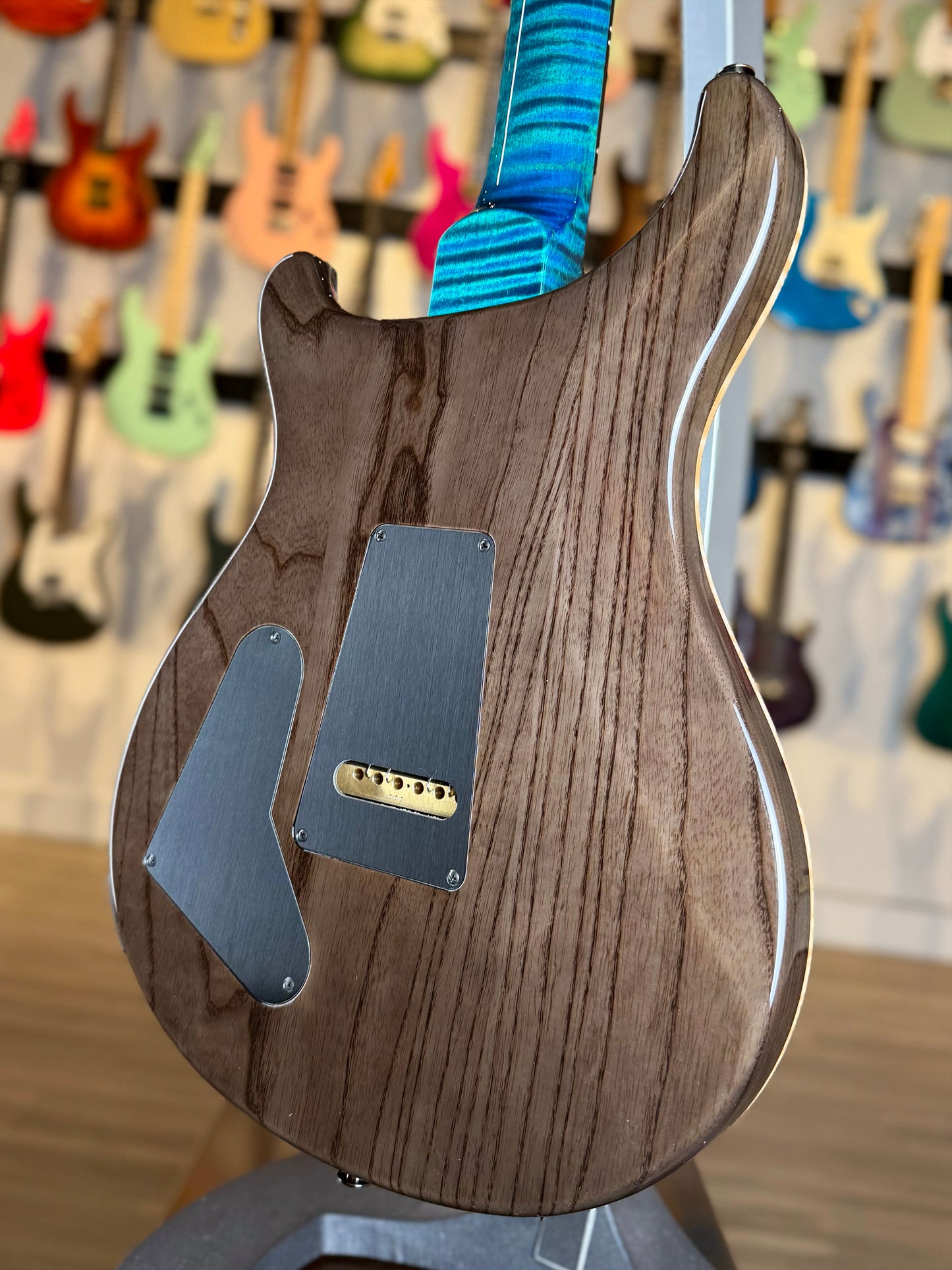 PRS Special 22 Semi-Hollow "10 Top" Sprayer's Choice Wood Library | Trans Blue/Green