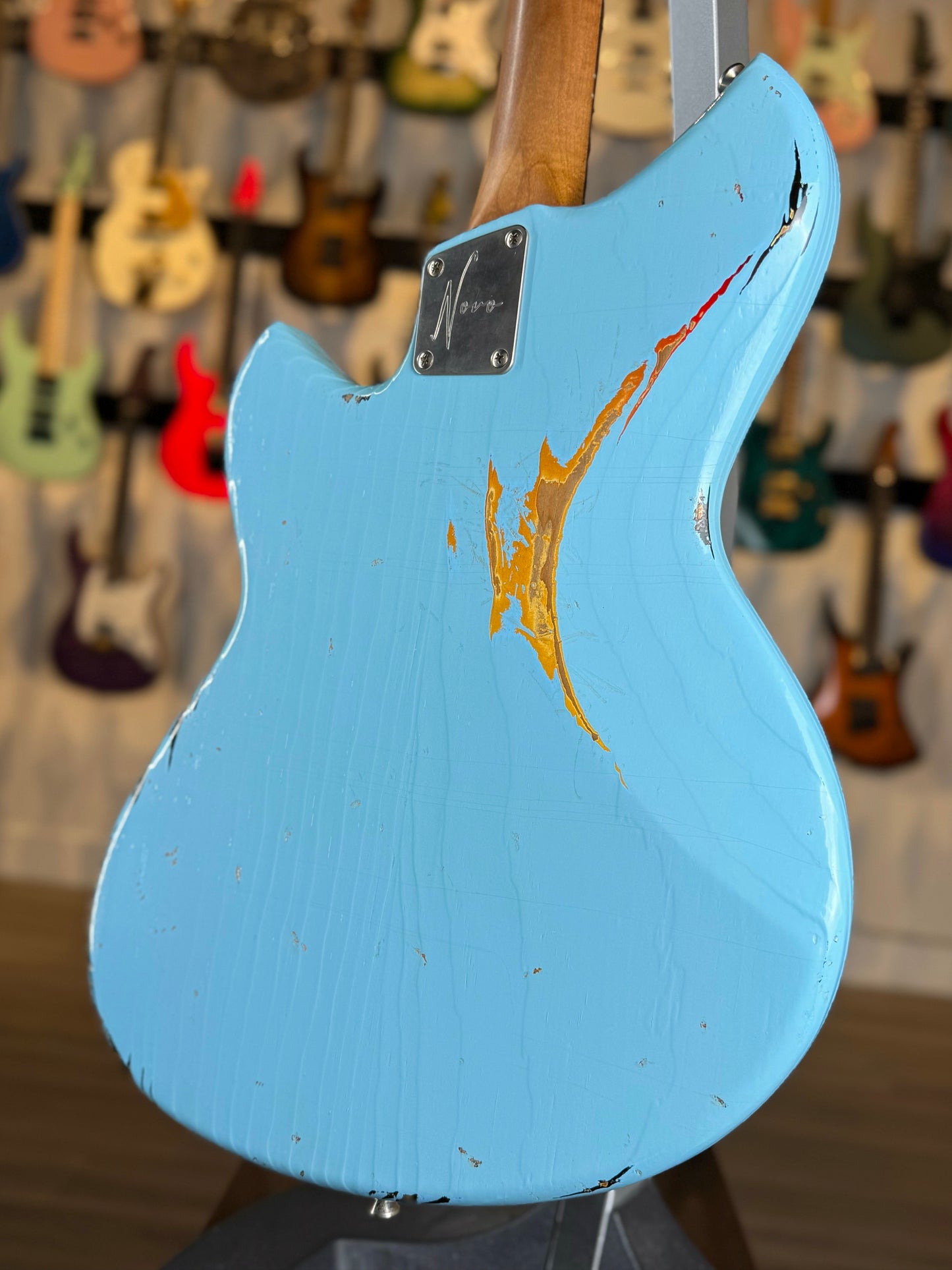 Novo Guitars Serus J NAMM 2026 Dealer Limited Edition | Daphne Blue over '64 3-Tone Burst