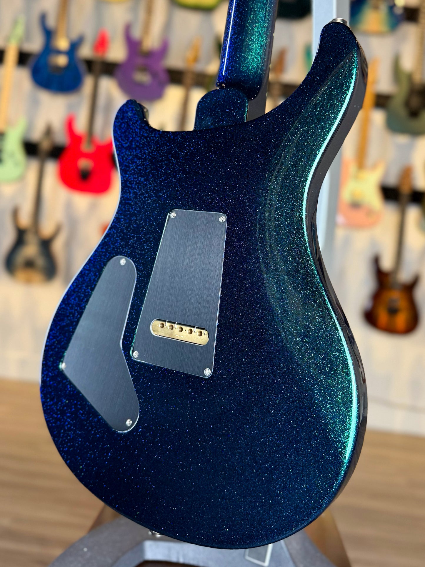PRS Custom 24-08 Sprayer's Choice | Green to Blue Colorshift Sparkle