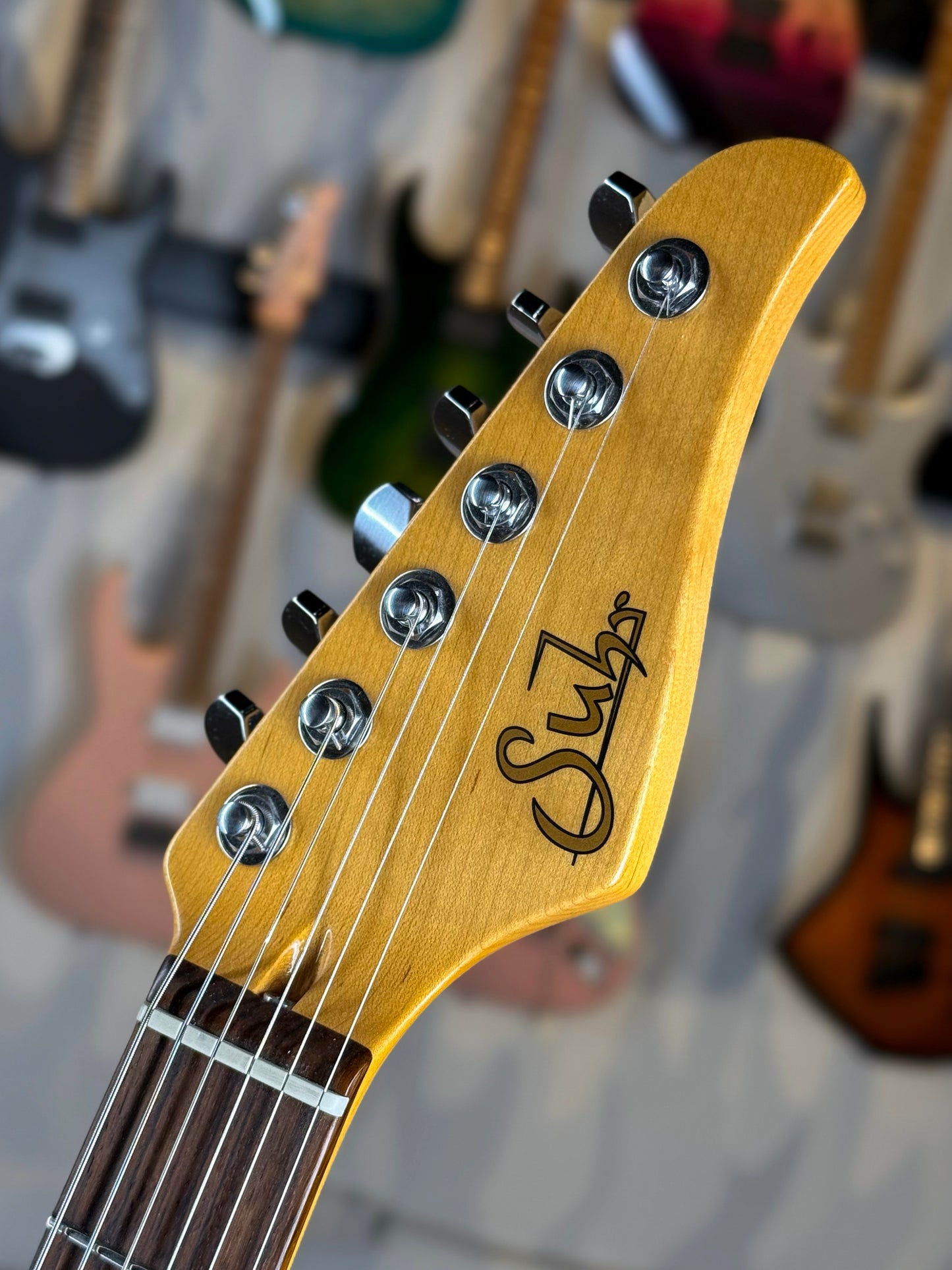 Suhr Classic S Antique | Black Over 3 Tone Burst (Pre-Owned)