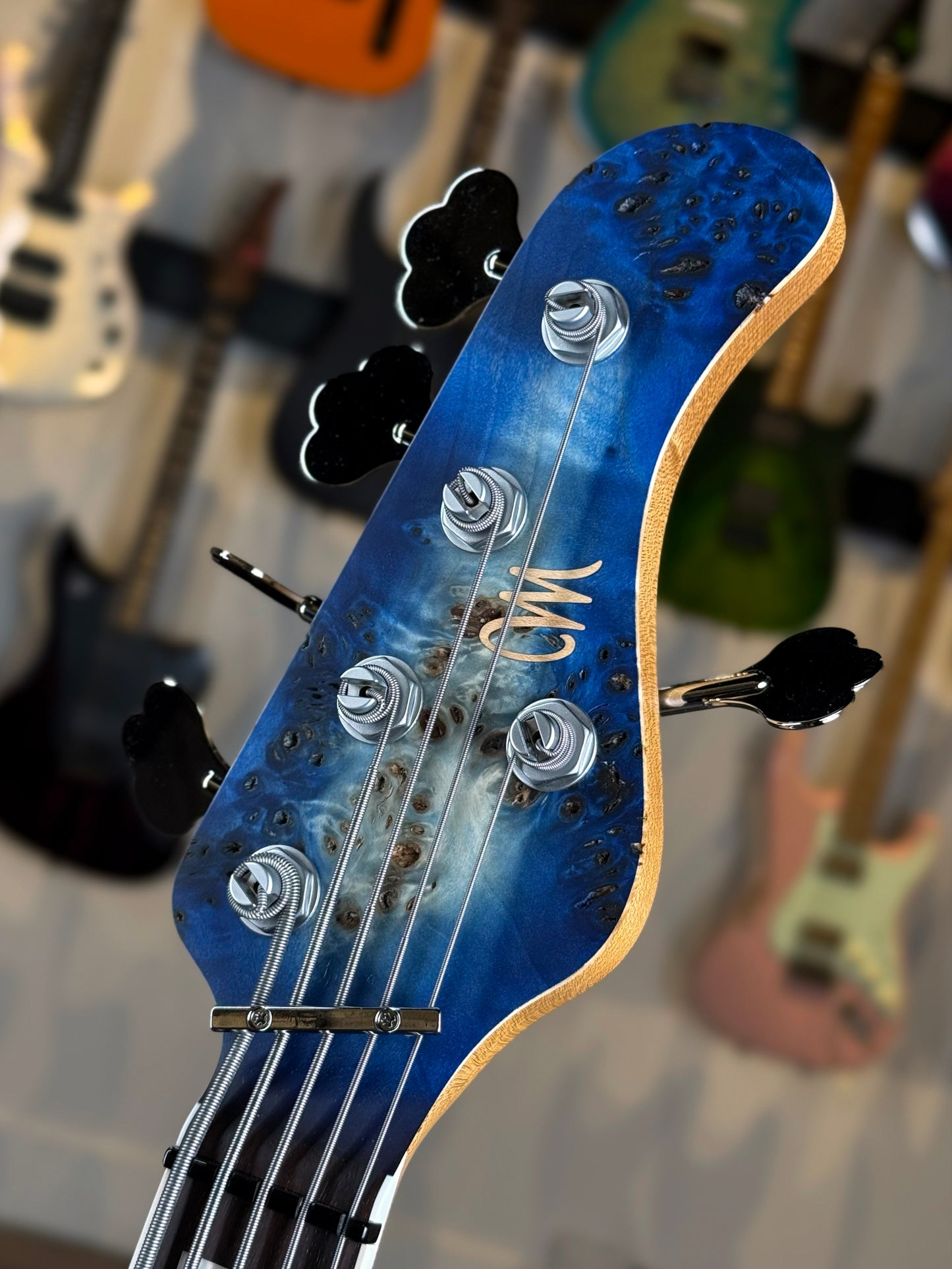 Mayones Jabba Mala Due 5 Federico Malaman Signature 5 String | Natural Fade Blue Burst Out