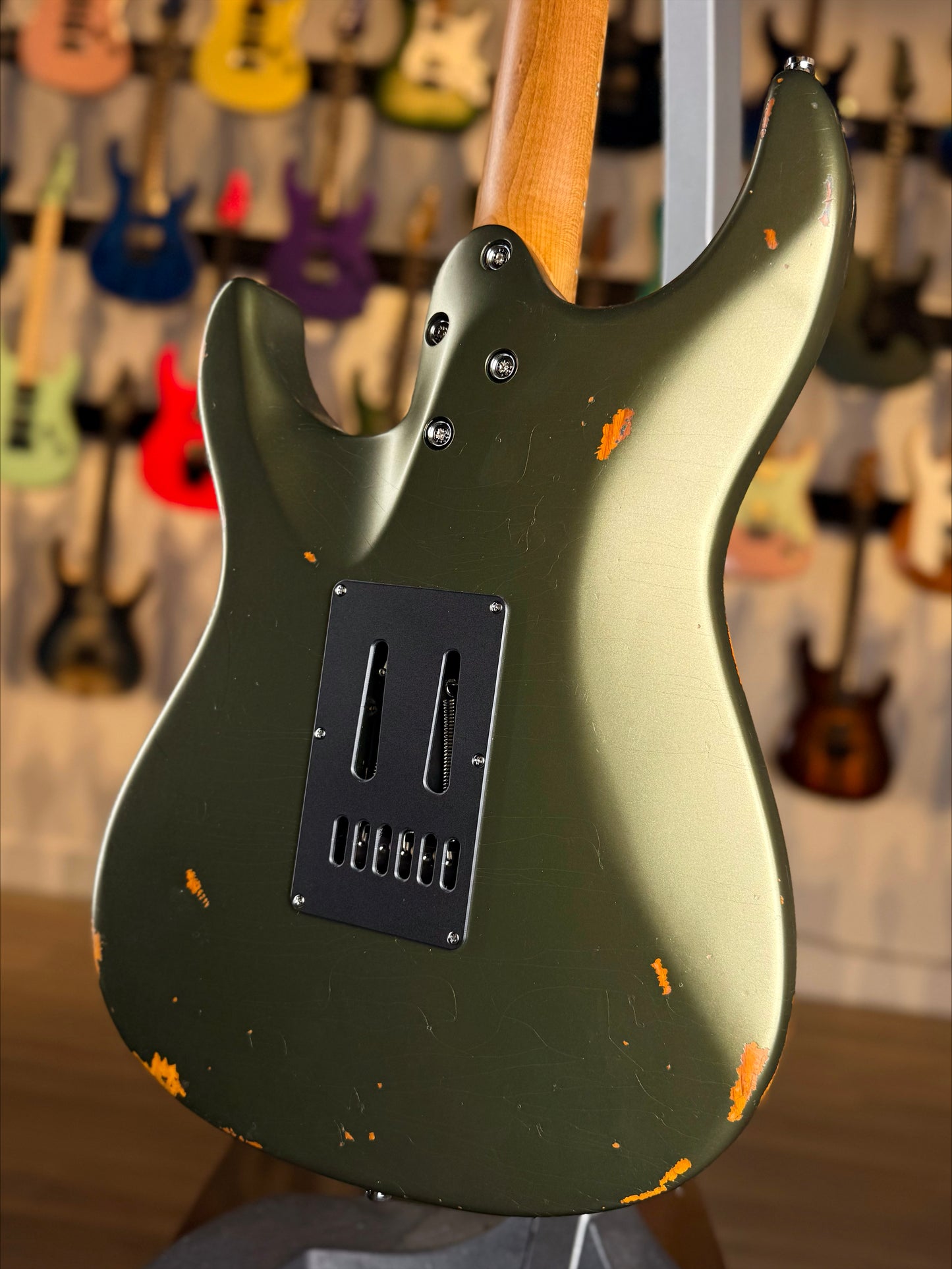 Mayones Aquila Aged V24 6 NAMM 2025 Limited Edition | Monolith Olive Green