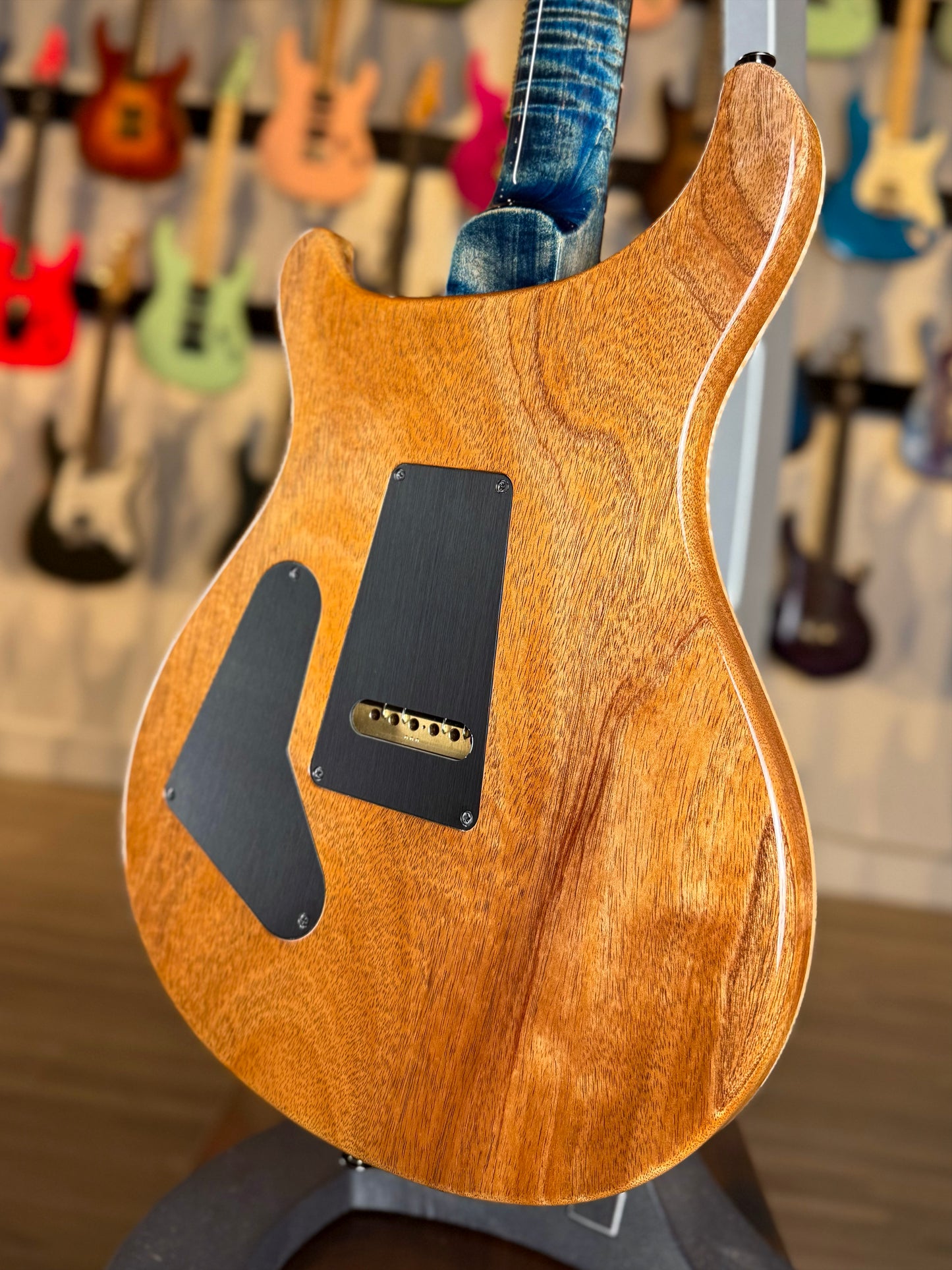 PRS Custom 24-08 "10 Top" Wood Library Limited Edition | Private Stock Indigo/Natural Back