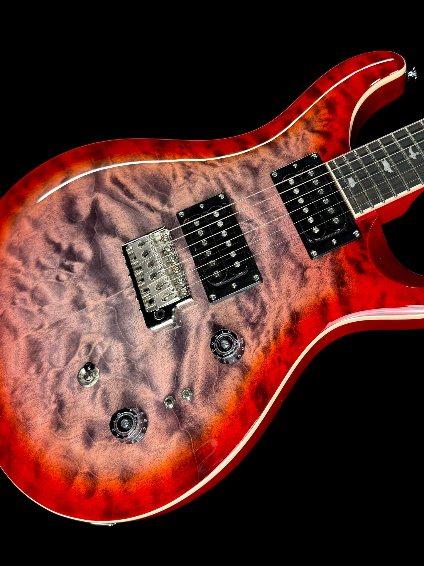 PRS SE Custom 24-08 Quilt | Charcoal Cherry Burst