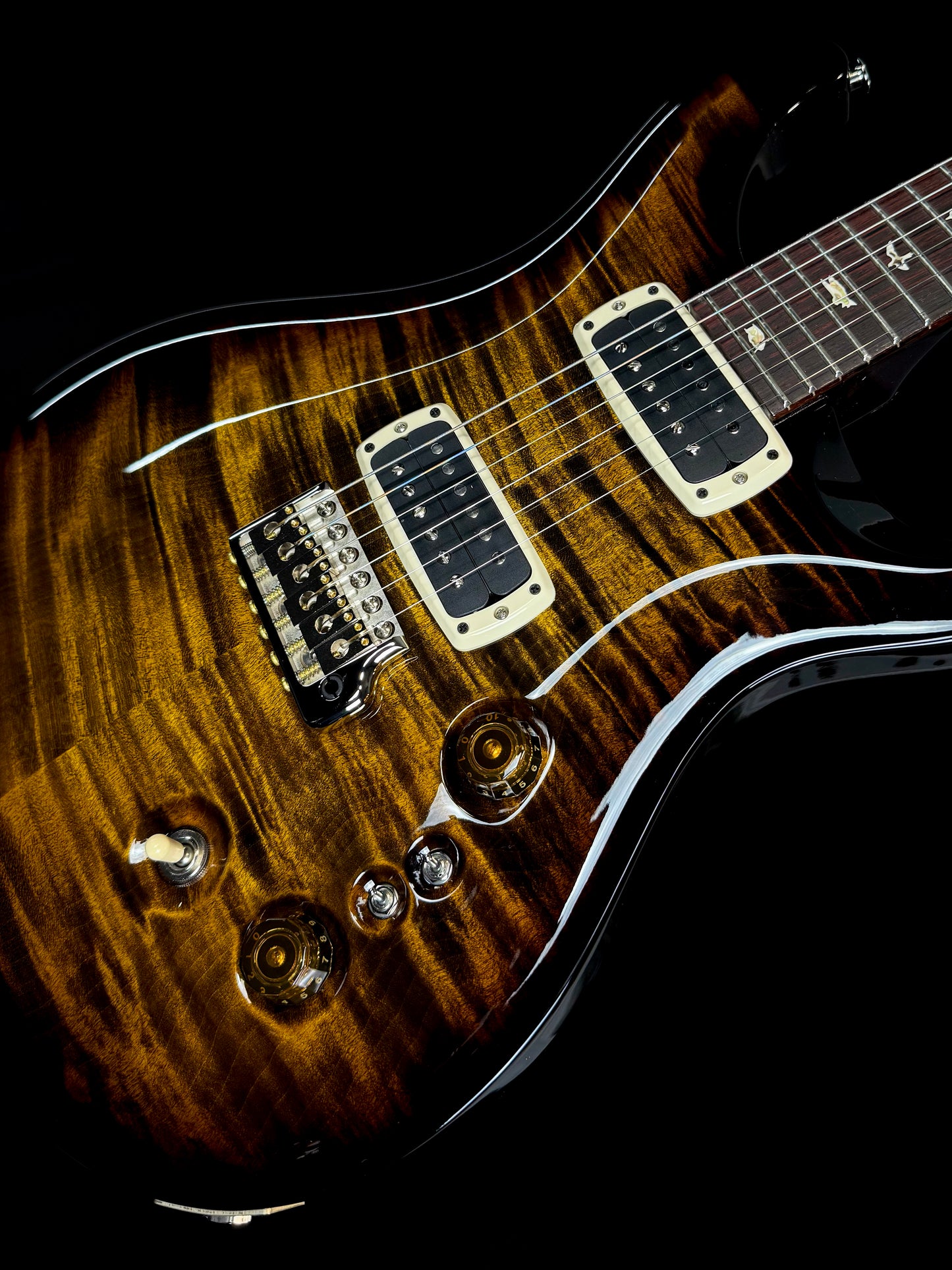 PRS Custom 24-08 | Black Gold Wraparound Burst