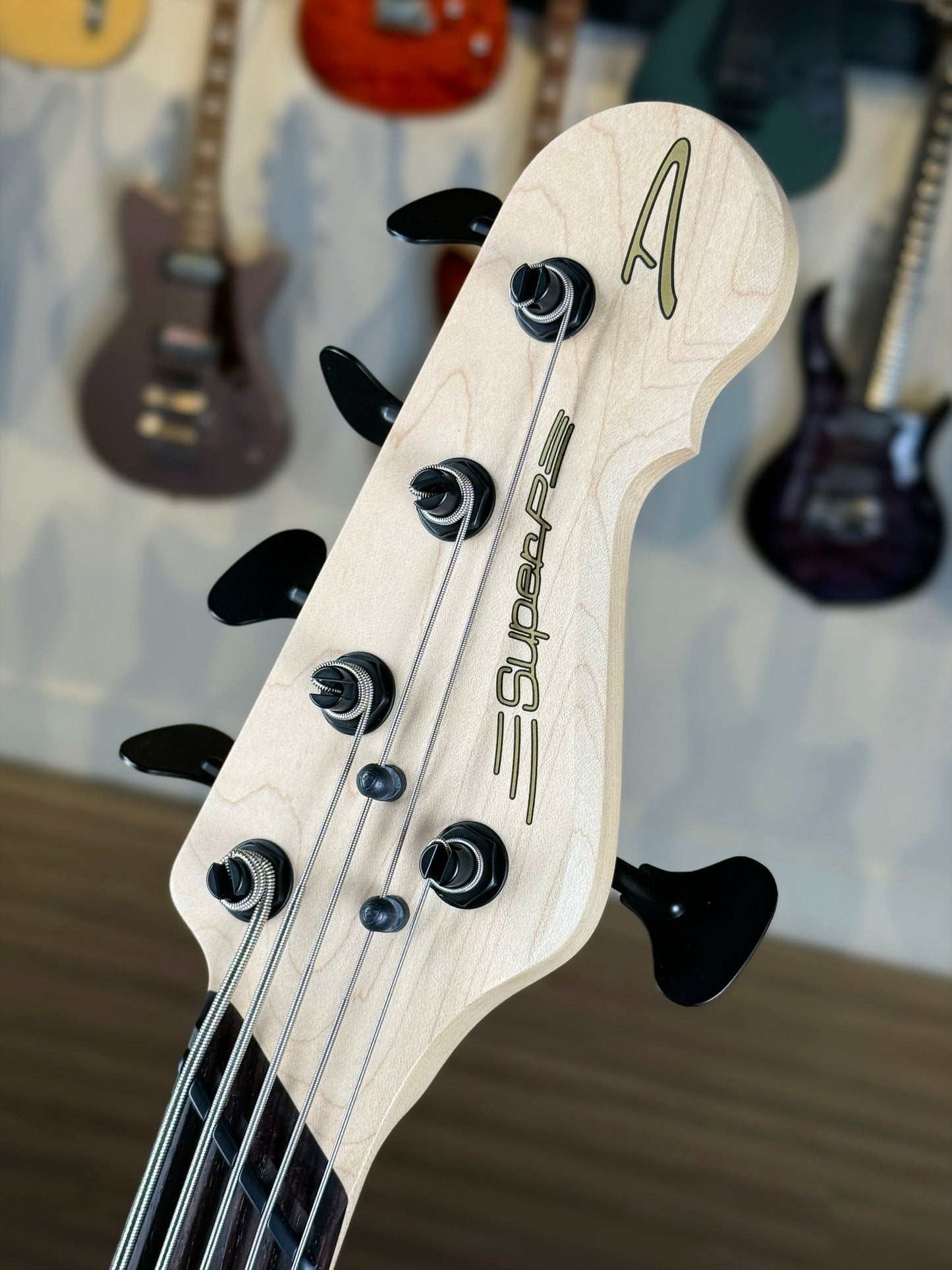 Dingwall Guitars SP1 5 String | Gloss Ducati Pearl White with Black Pickguard