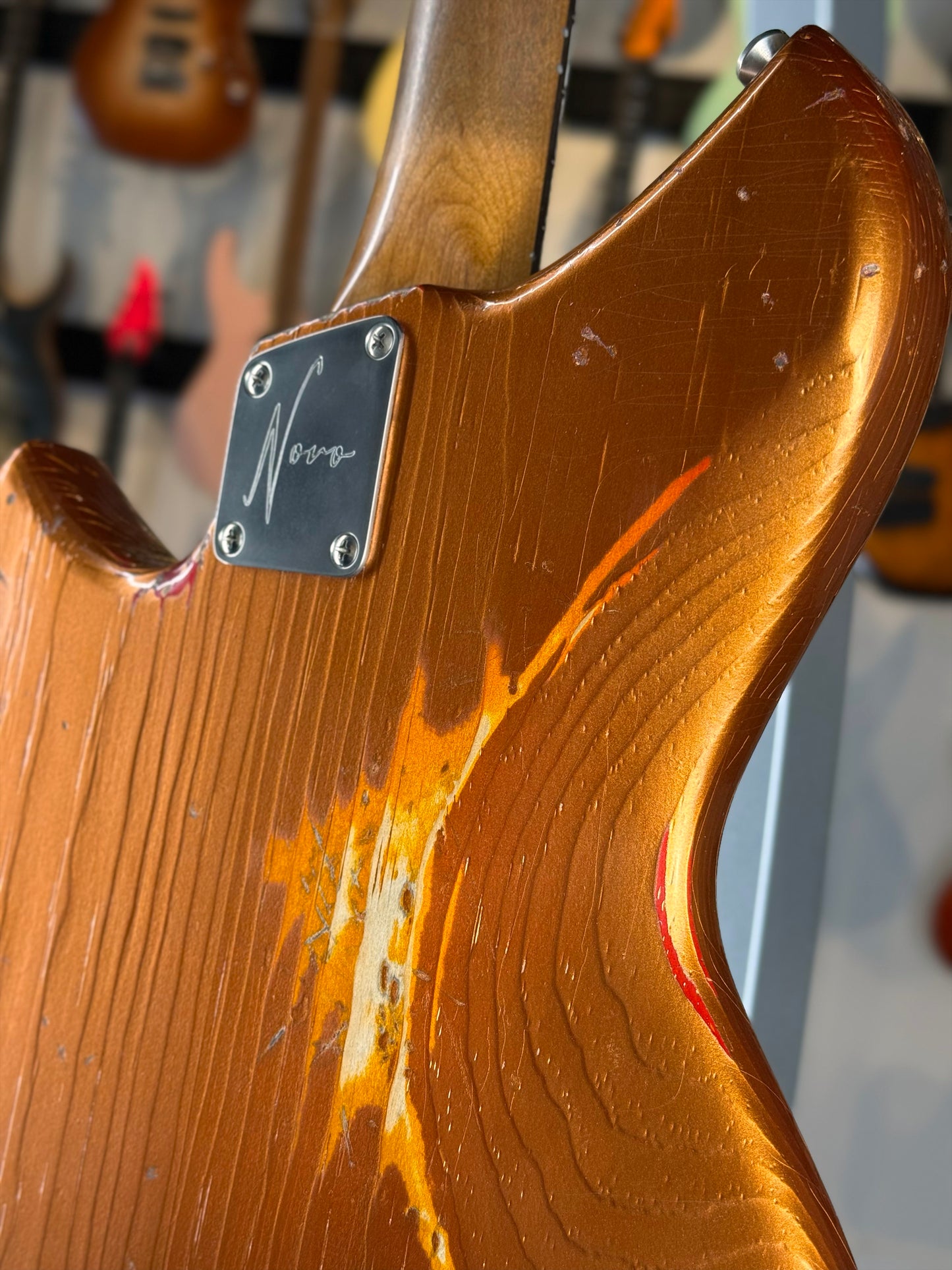 Novo Guitars Serus J Custom | Aztec Gold Over Cherry Burst
