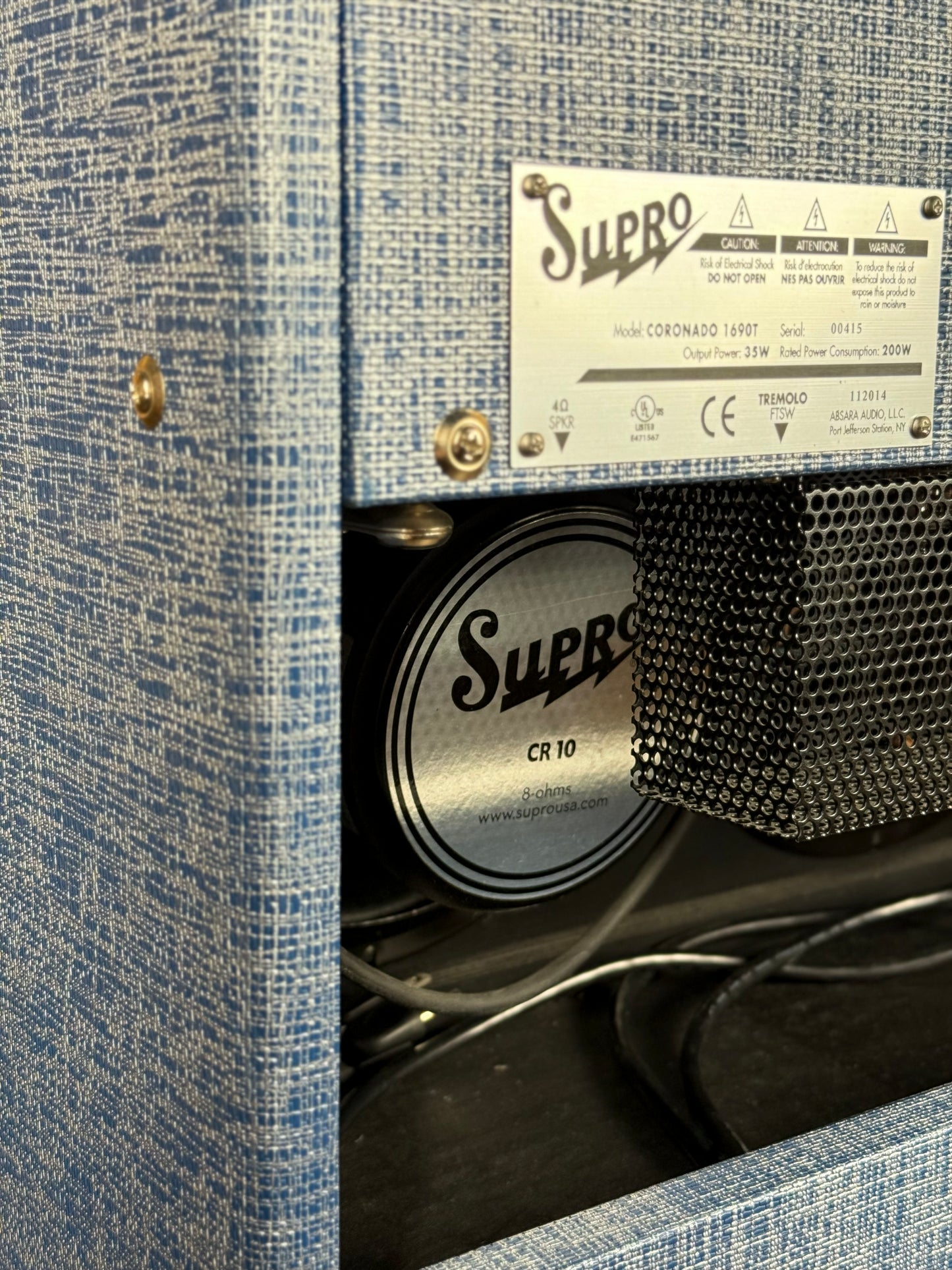 Supro 1690T Coronado Combo Tube Amp Reissue | Blue Rhino (Pre-Owned)