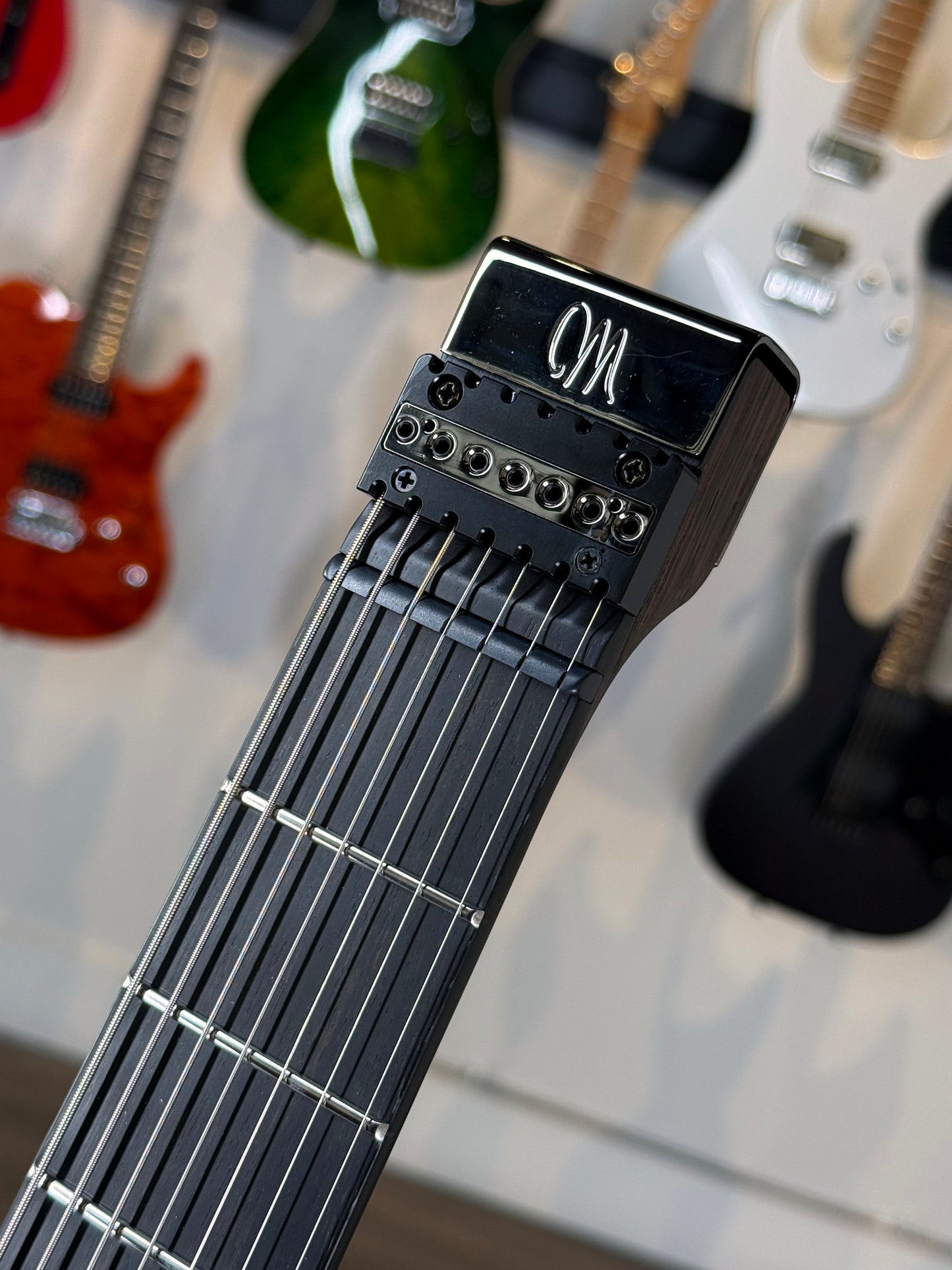 Mayones Hydra Elite 7 | Slate Blue Gray Satin Monolith Custom Color