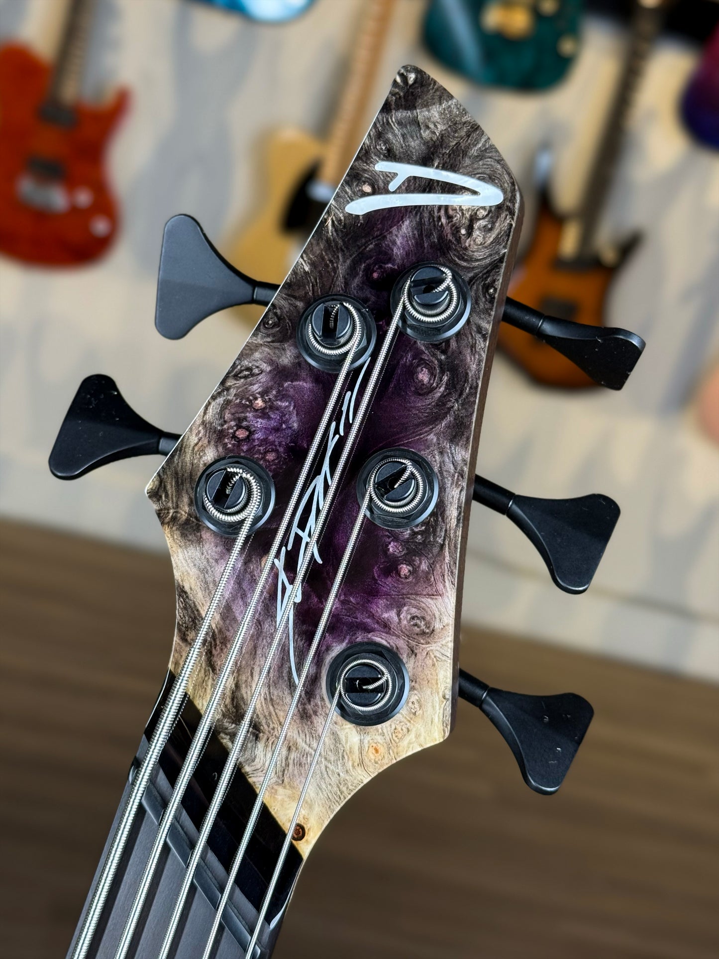 Dingwall Guitars Custom Shop Z3 5 String | Purple to Natural Reverseburst