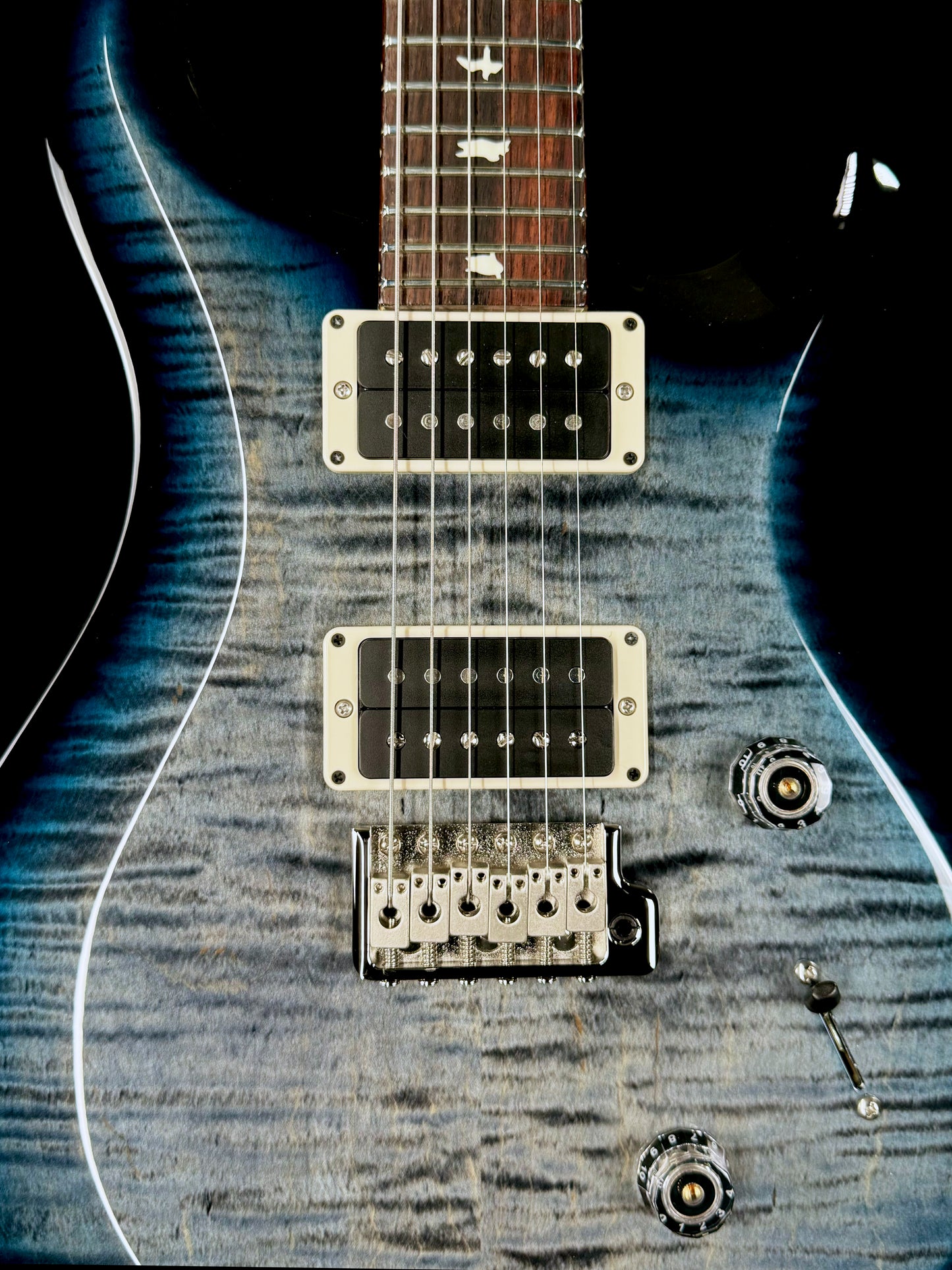 PRS S2 Custom 24 | Faded Gray Black Blue Burst