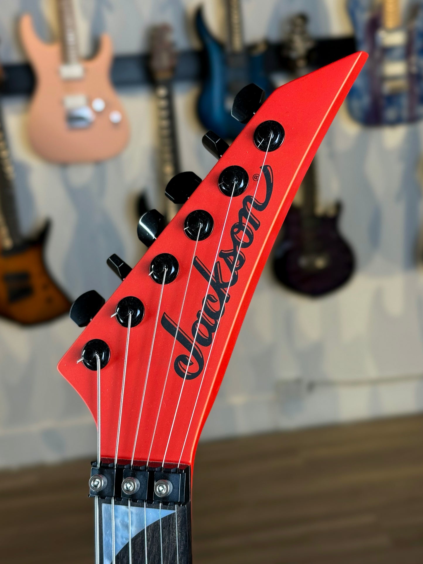 Jackson American Series Soloist SL2MG | Satin Lambo Orange w/ Fishman Fluence Moderns