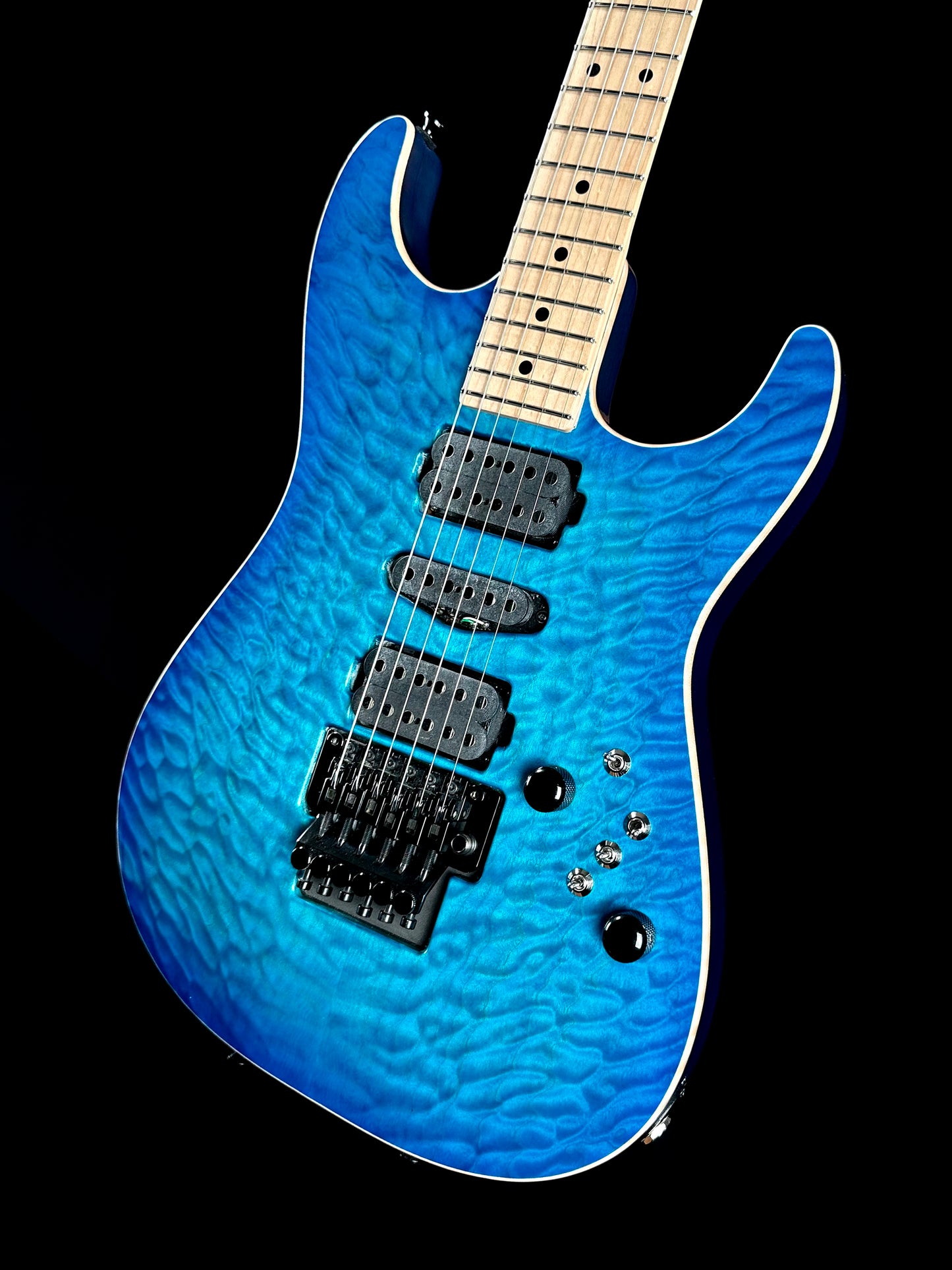 Tom Anderson Drop Top | Bora to Transparent Blue Burst