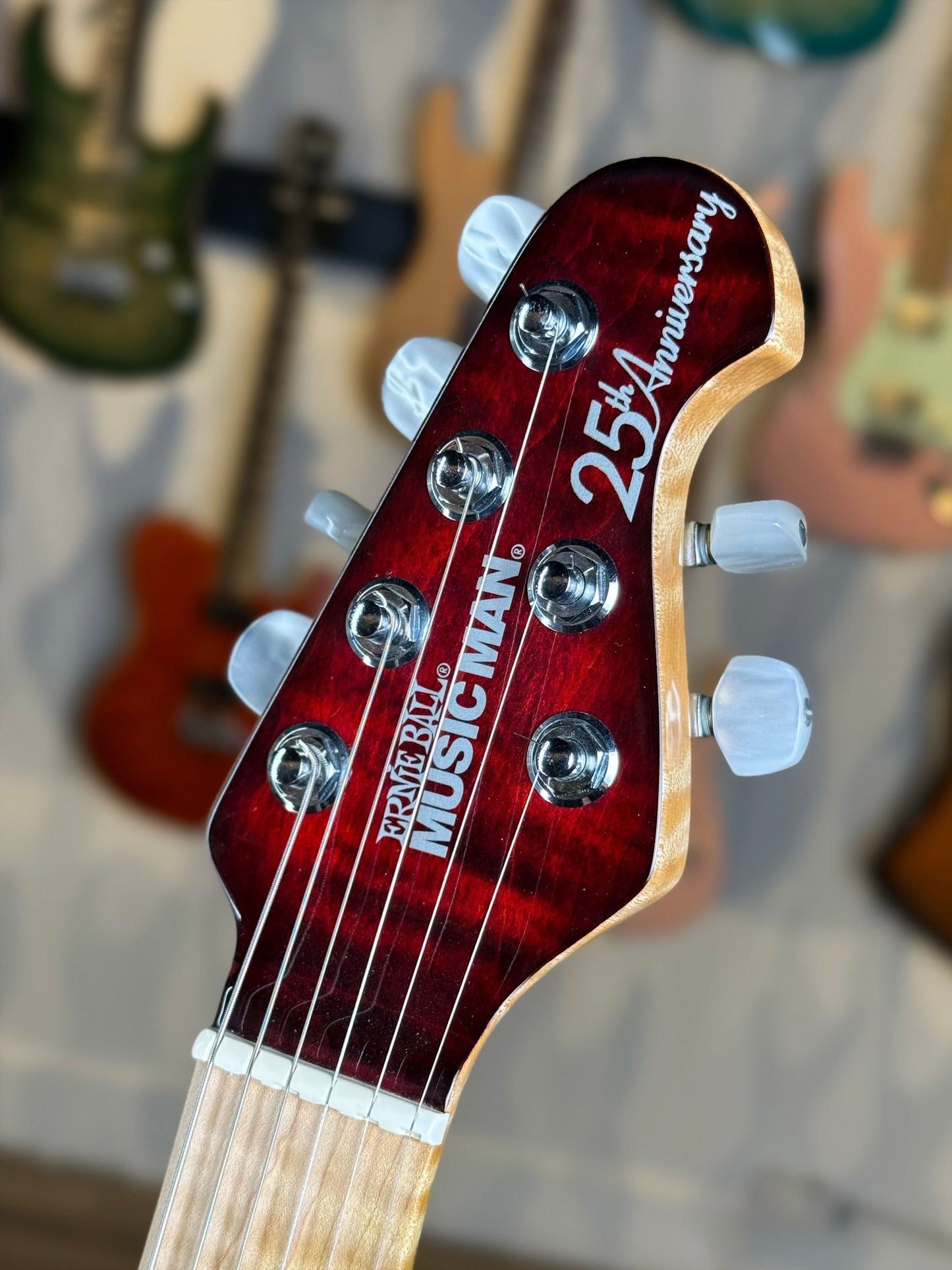 Ernie Ball Music Man Axis 25th Anniversary | Trans Red Burst (Pre-Owned)
