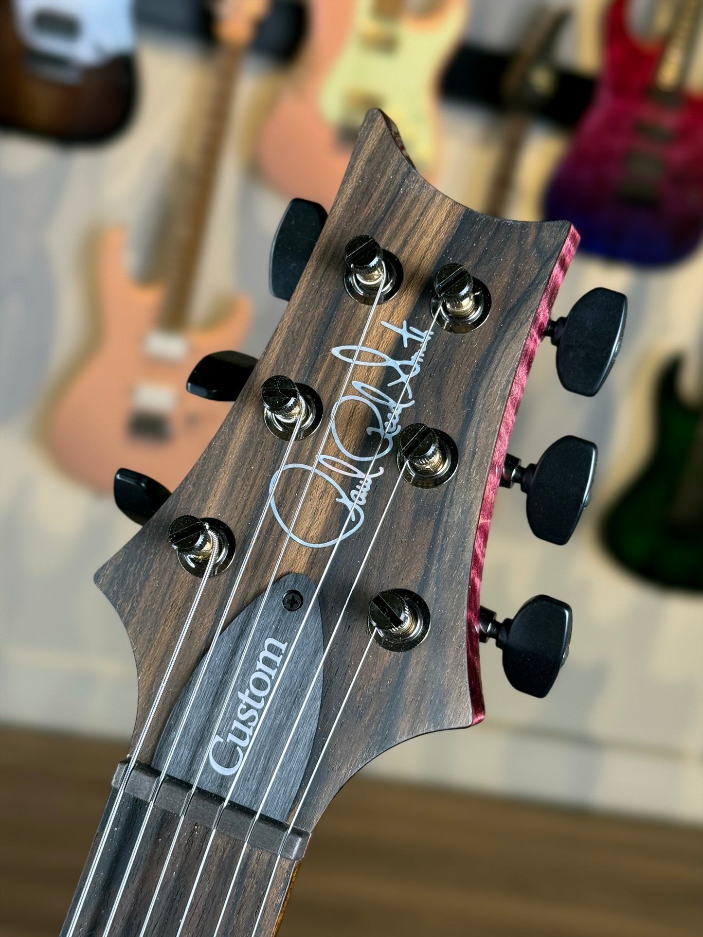 PRS Custom 24-08 "10 Top" Wood Library Limited Edition | Pomegranate/Natural Back