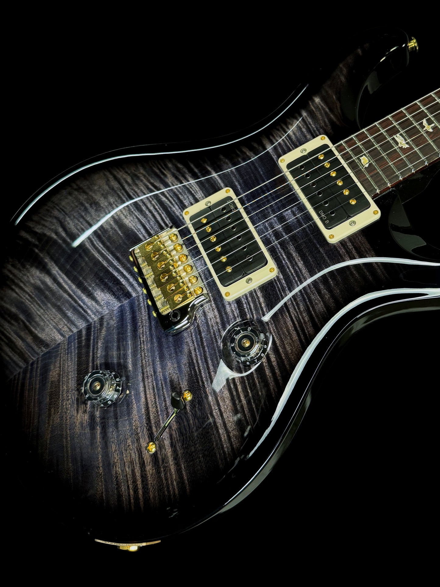 PRS Custom 24 "10" Top | Purple Mist Wraparound Smokeburst