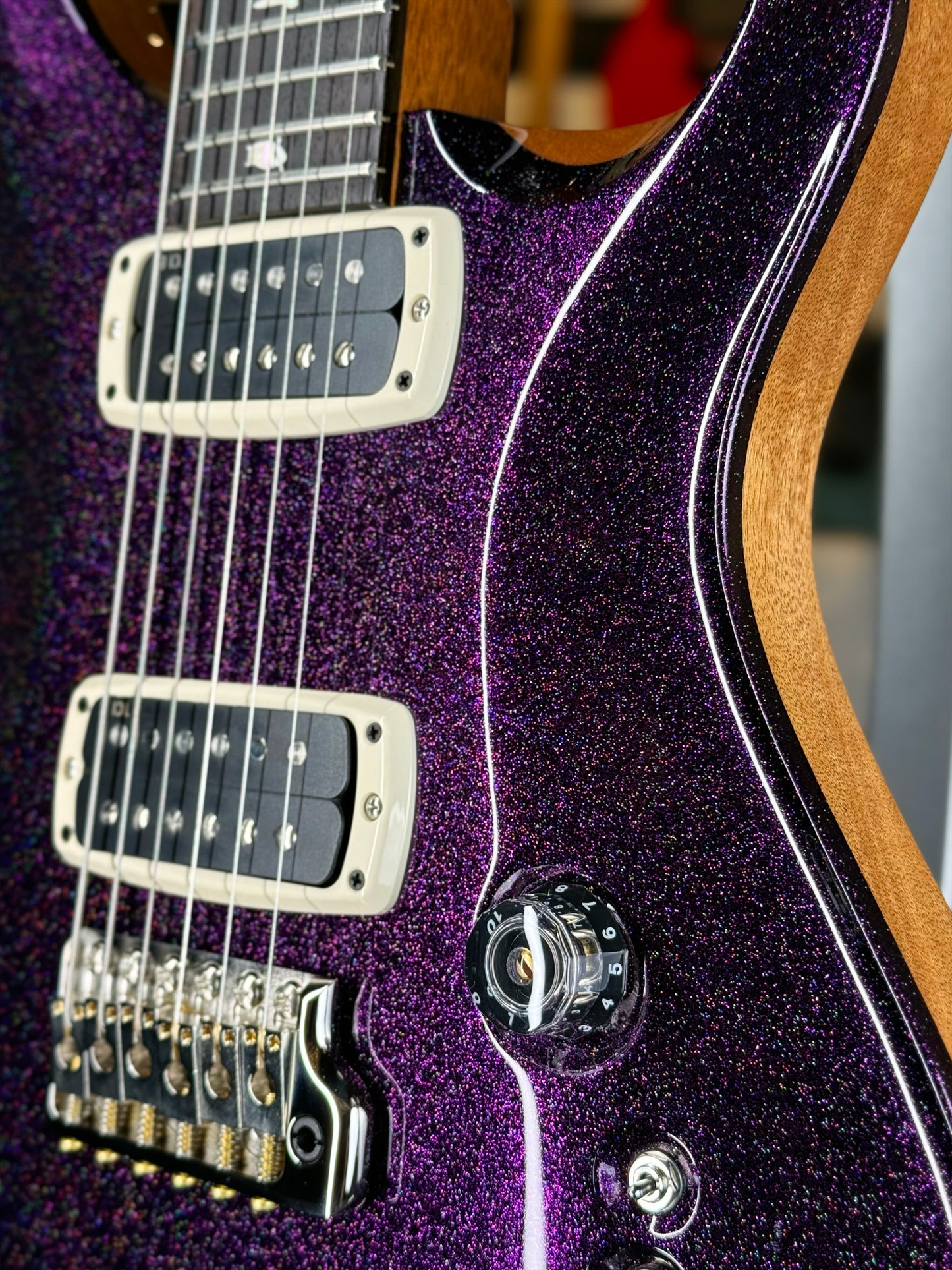 PRS Custom 24-08 Sprayer's Choice | Purple Sparkle/Natural Back