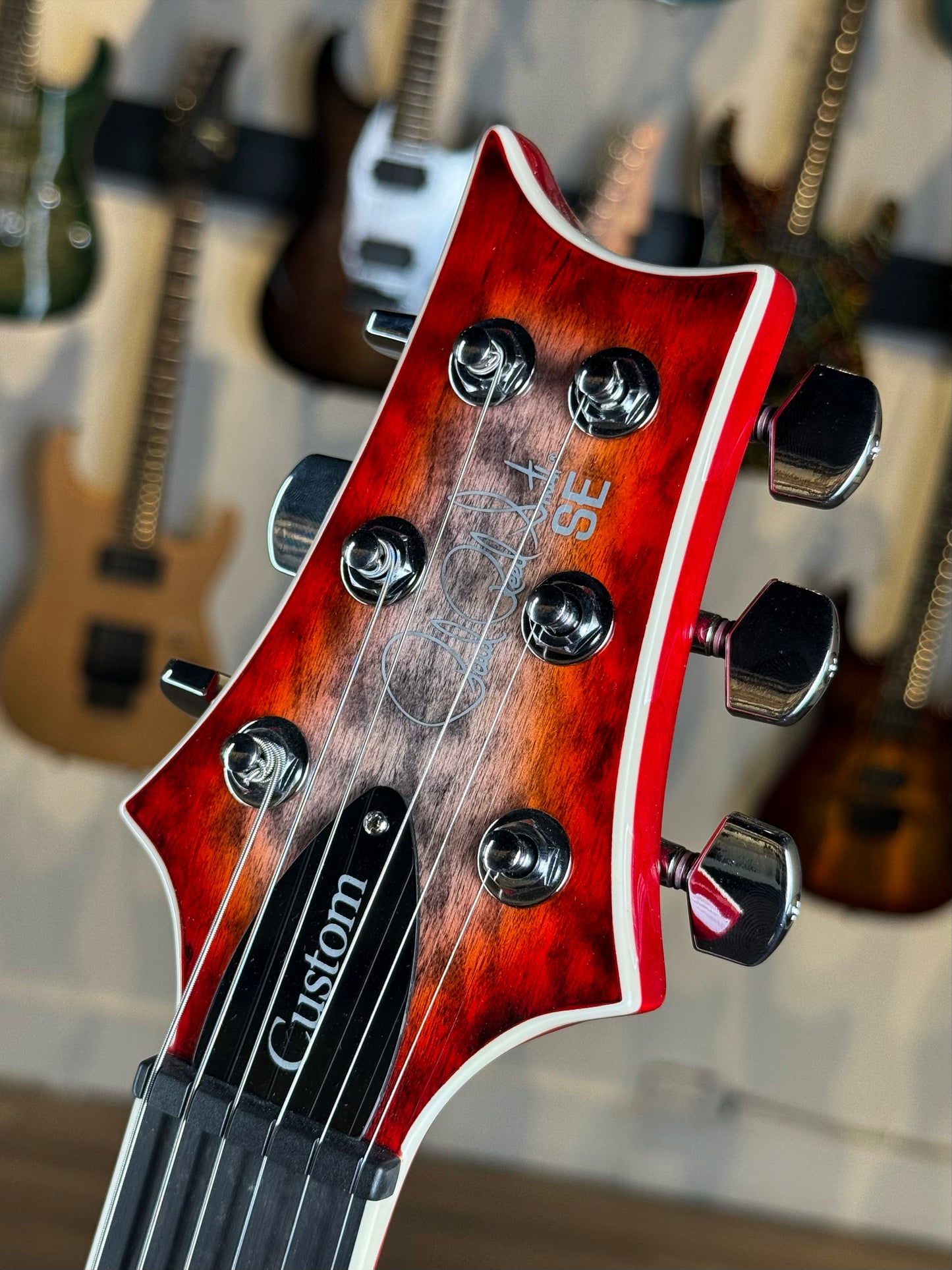 PRS SE Custom 24-08 Quilt | Charcoal Cherry Burst
