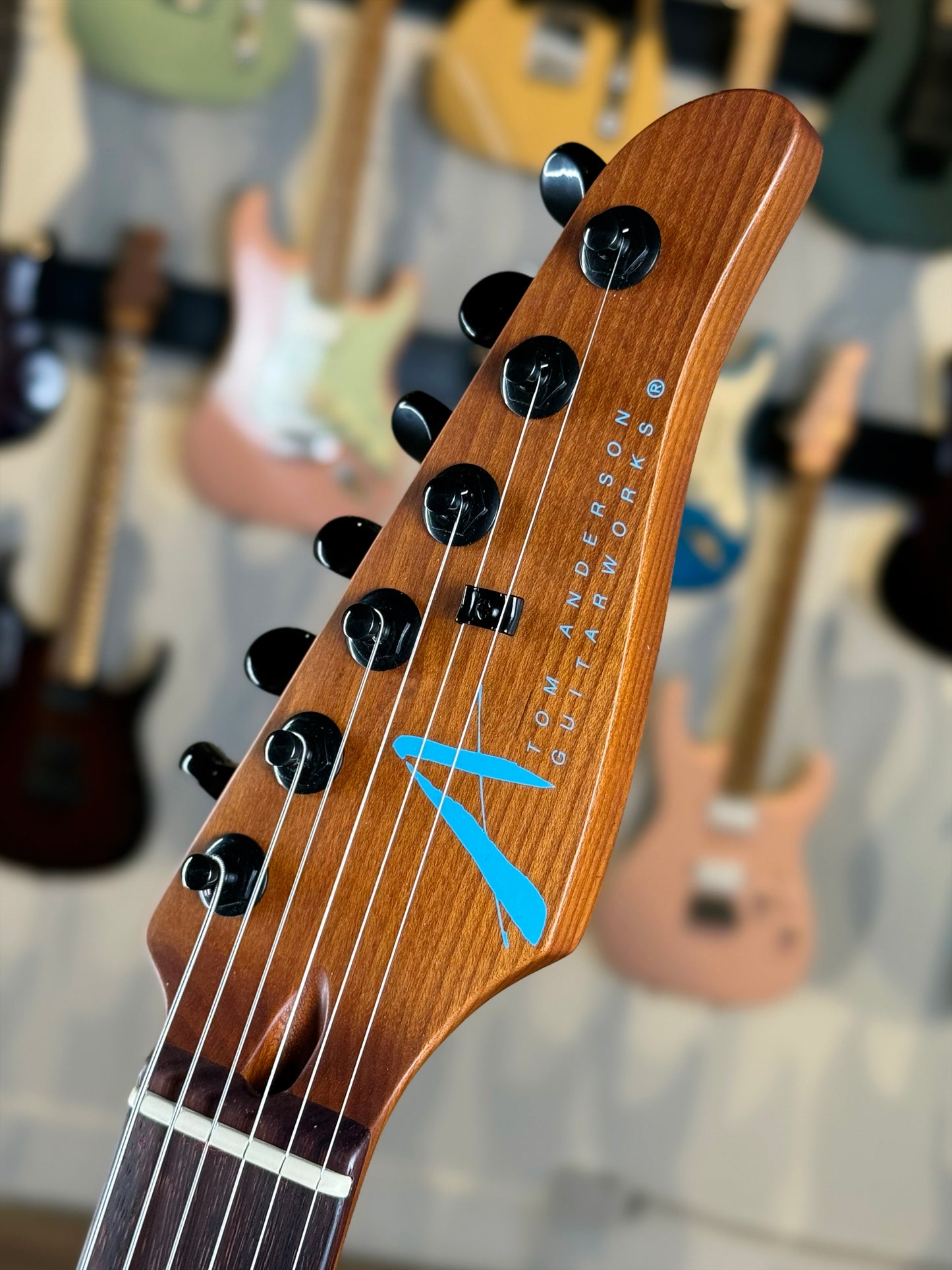 Tom Anderson Guardian Angel Player | Satin Black with Bora to Purple Dog Hair Surf
